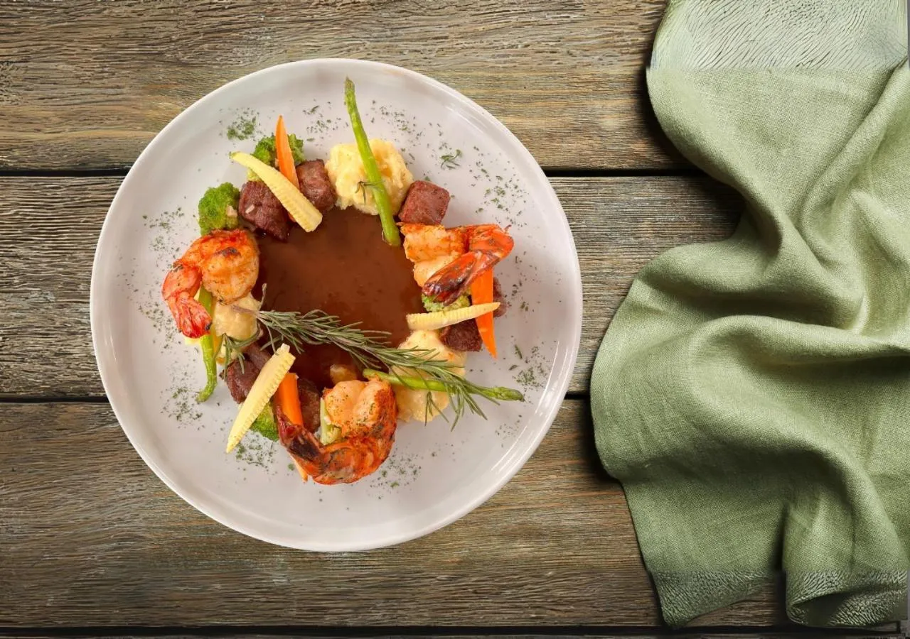 Food in D'Bamboo Suites