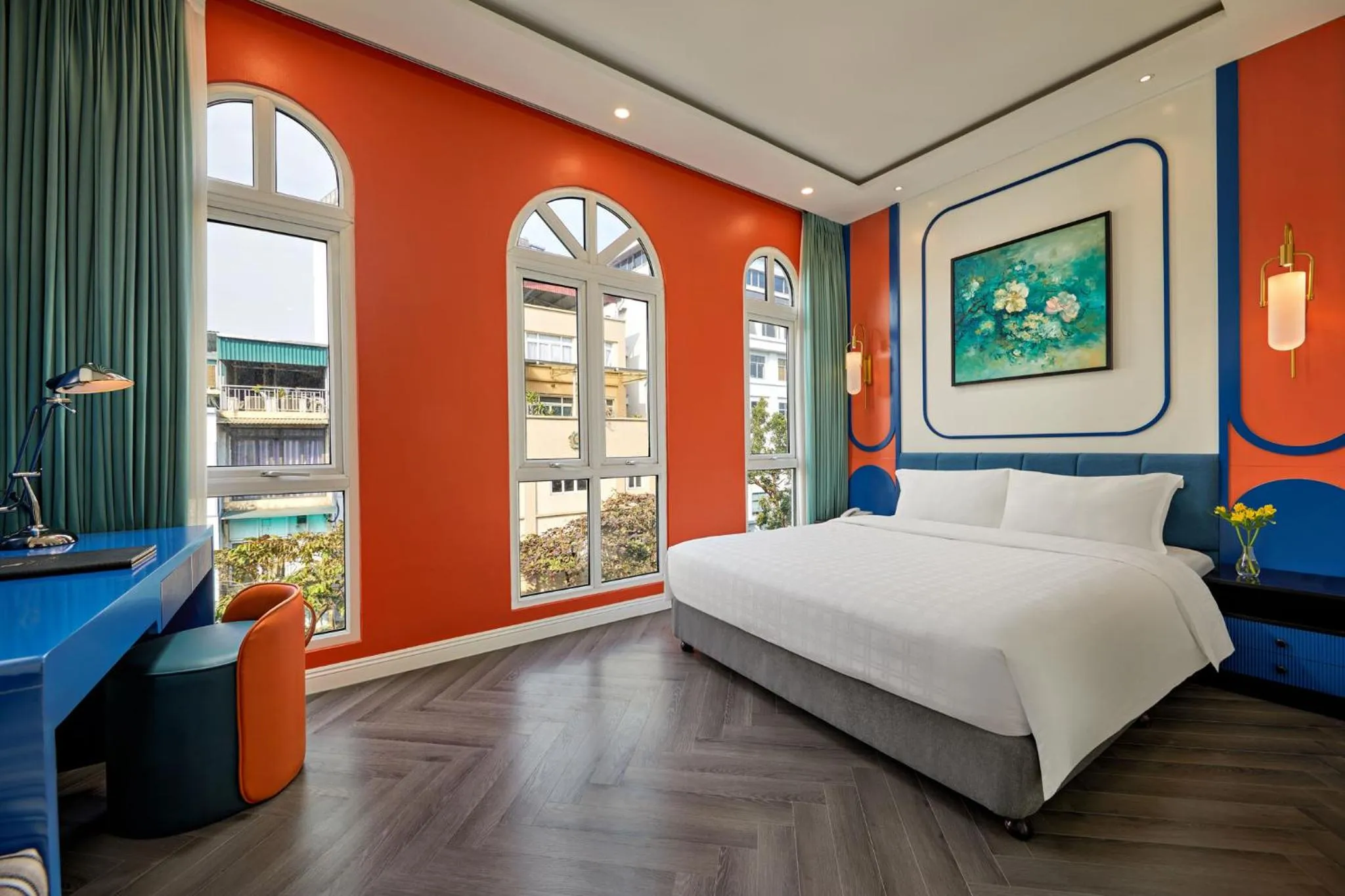 Bed in Minerva Church Hotel