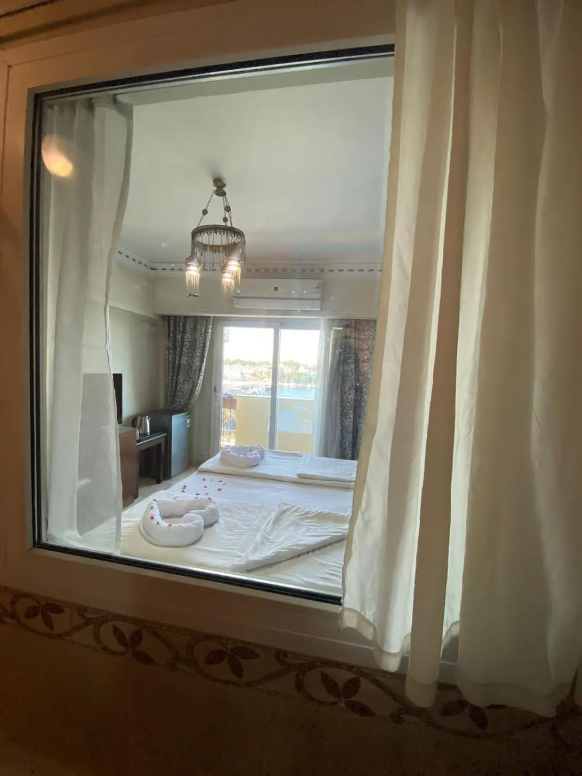 Bed in Philae Hotel Aswan