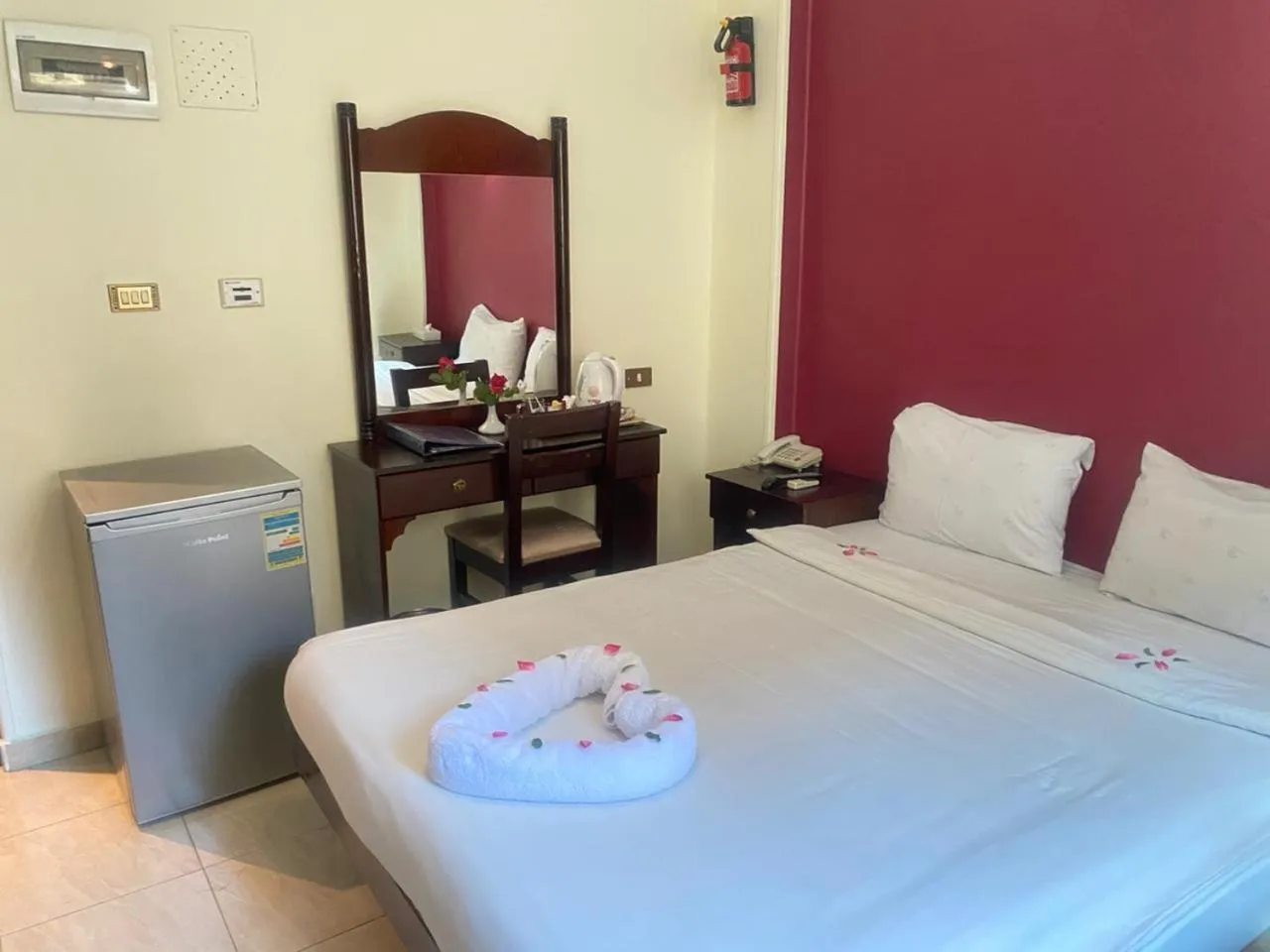 Bed in Philae Hotel Aswan