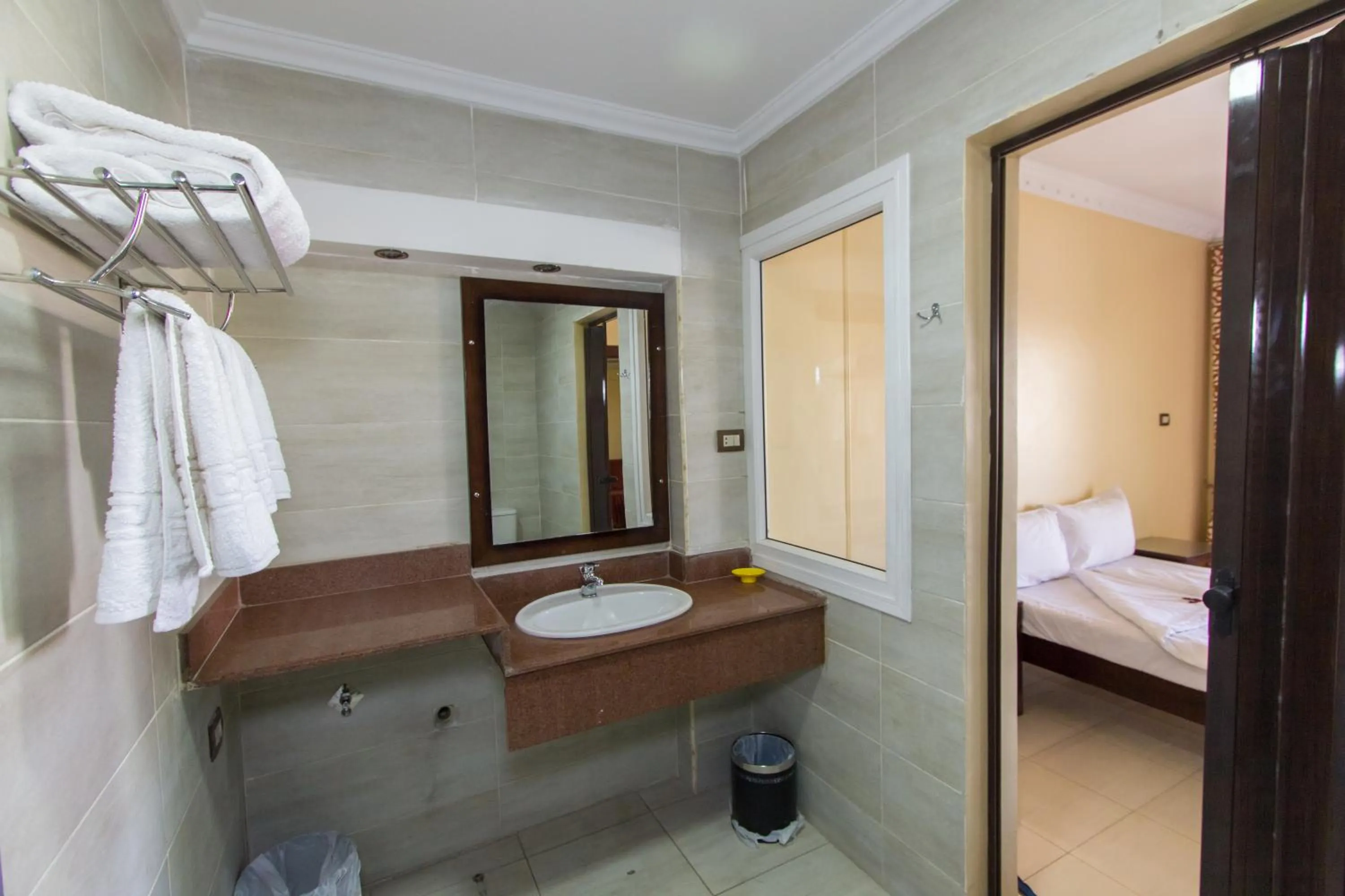 Bed in Philae Hotel Aswan