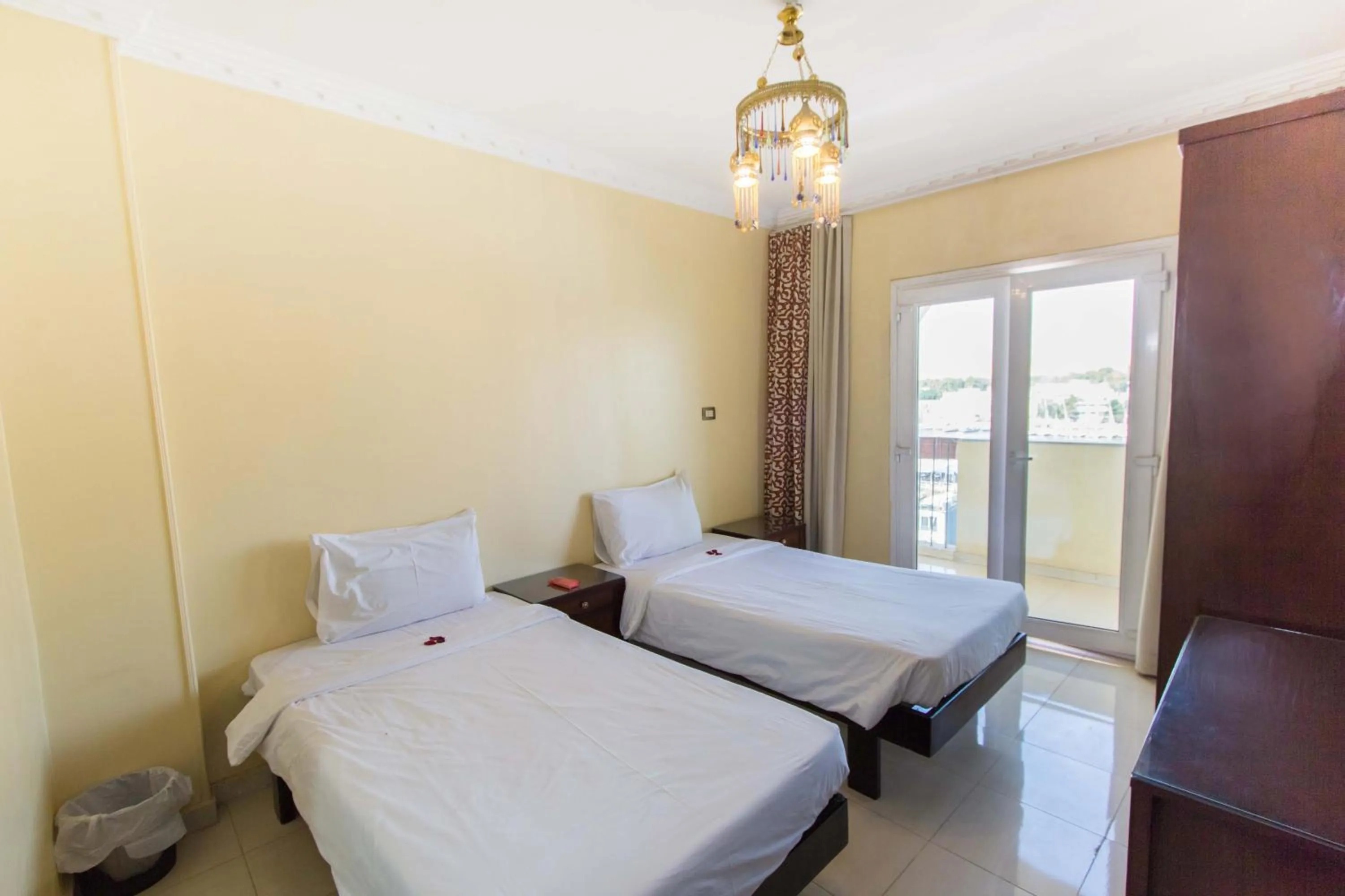 Bed in Philae Hotel Aswan