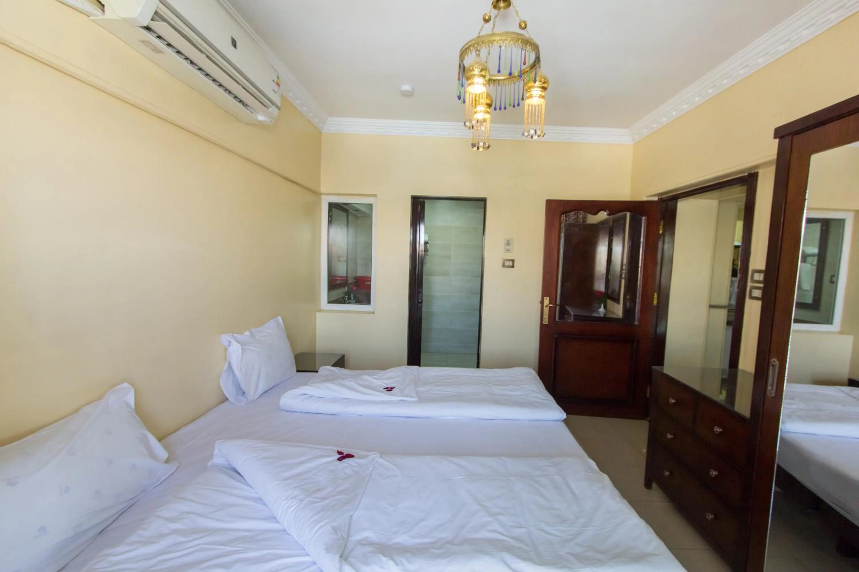 Bed in Philae Hotel Aswan