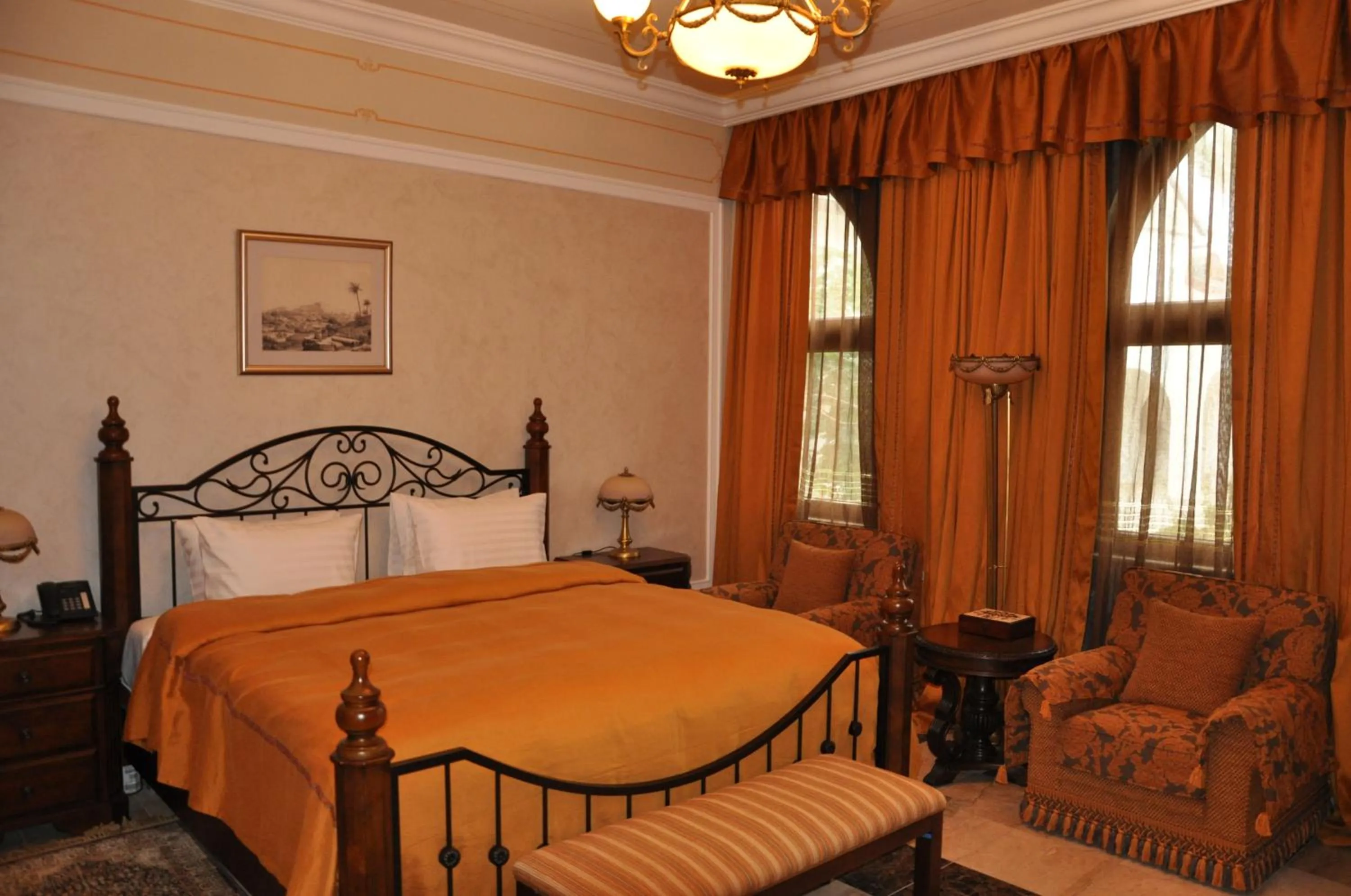 Decorative detail, Bed in Russian Pilgrim Residence