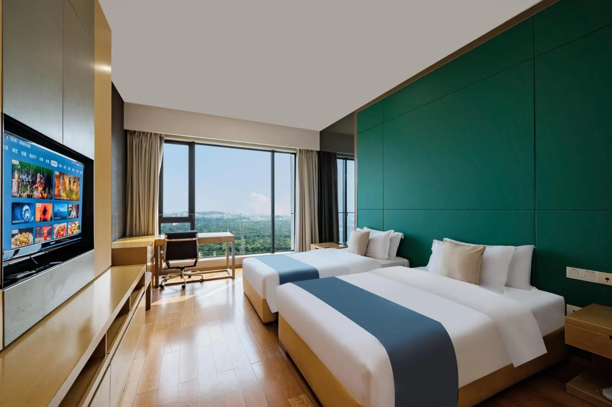Bed in eStay Residence·Poly World Trade Center Guangzhou