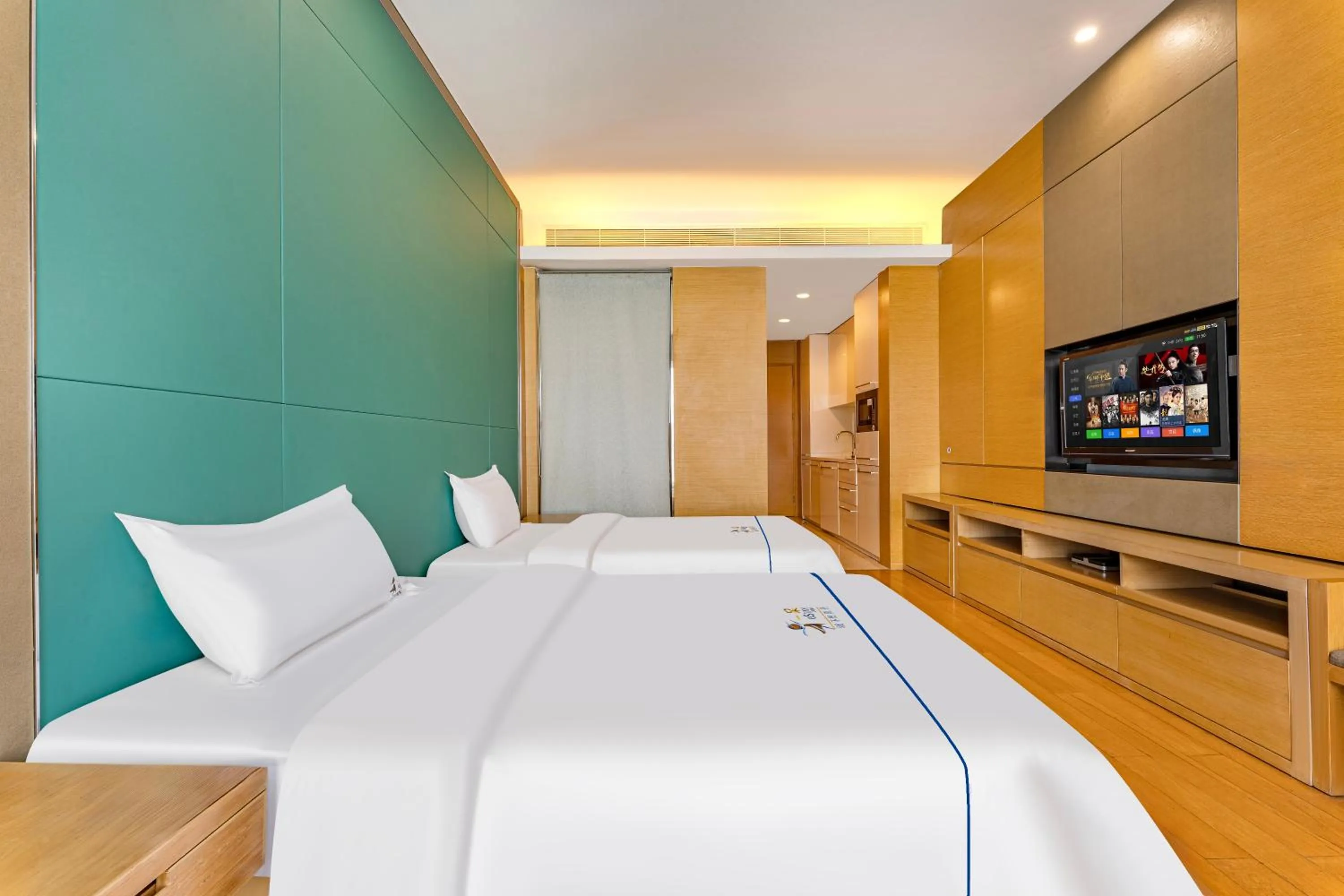 Bed in eStay Residence·Poly World Trade Center Guangzhou