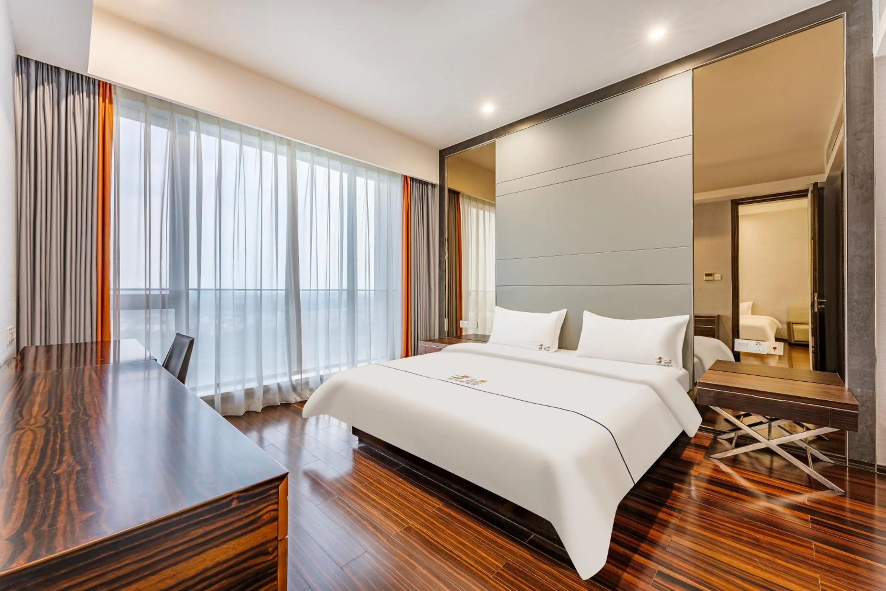 Bed in eStay Residence·Poly World Trade Center Guangzhou
