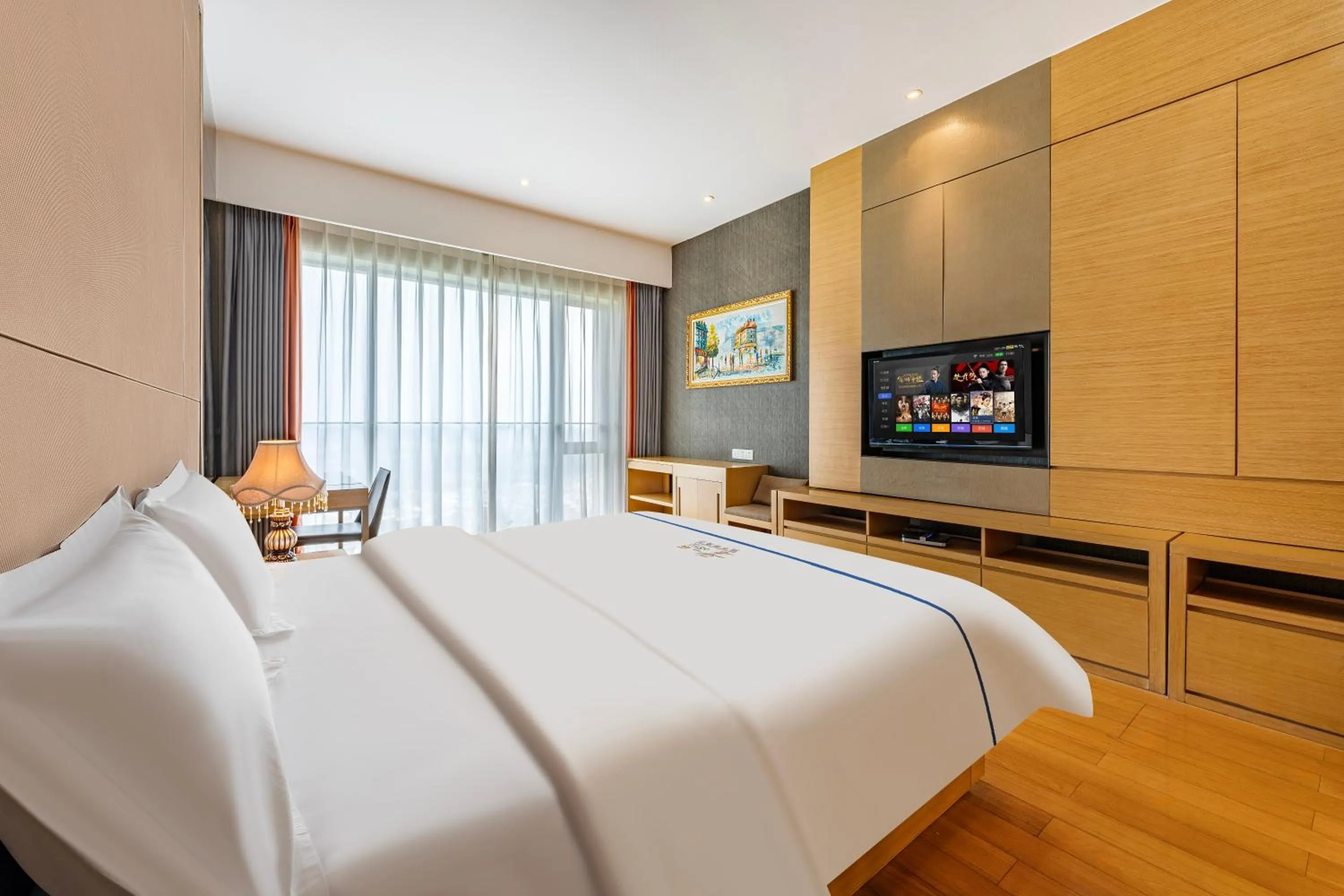Bed in eStay Residence·Poly World Trade Center Guangzhou