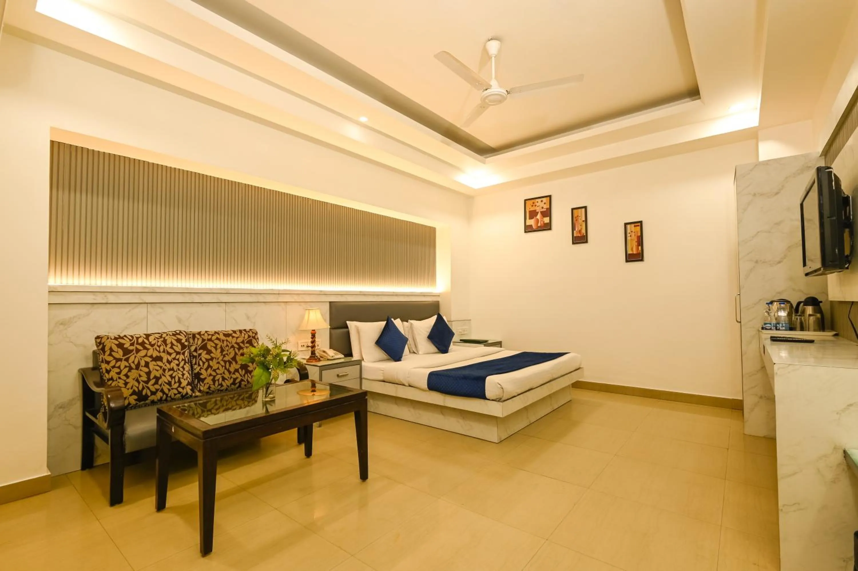 Photo of the whole room in Hotel Krishna Deluxe-By RCG Hotels