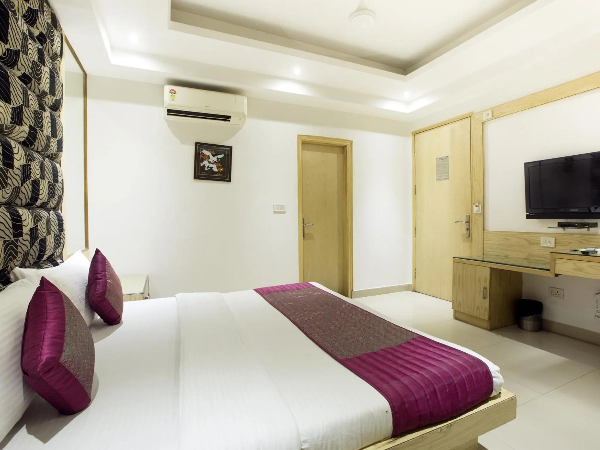 Bathroom, Bed in Hotel Krishna Deluxe-By RCG Hotels