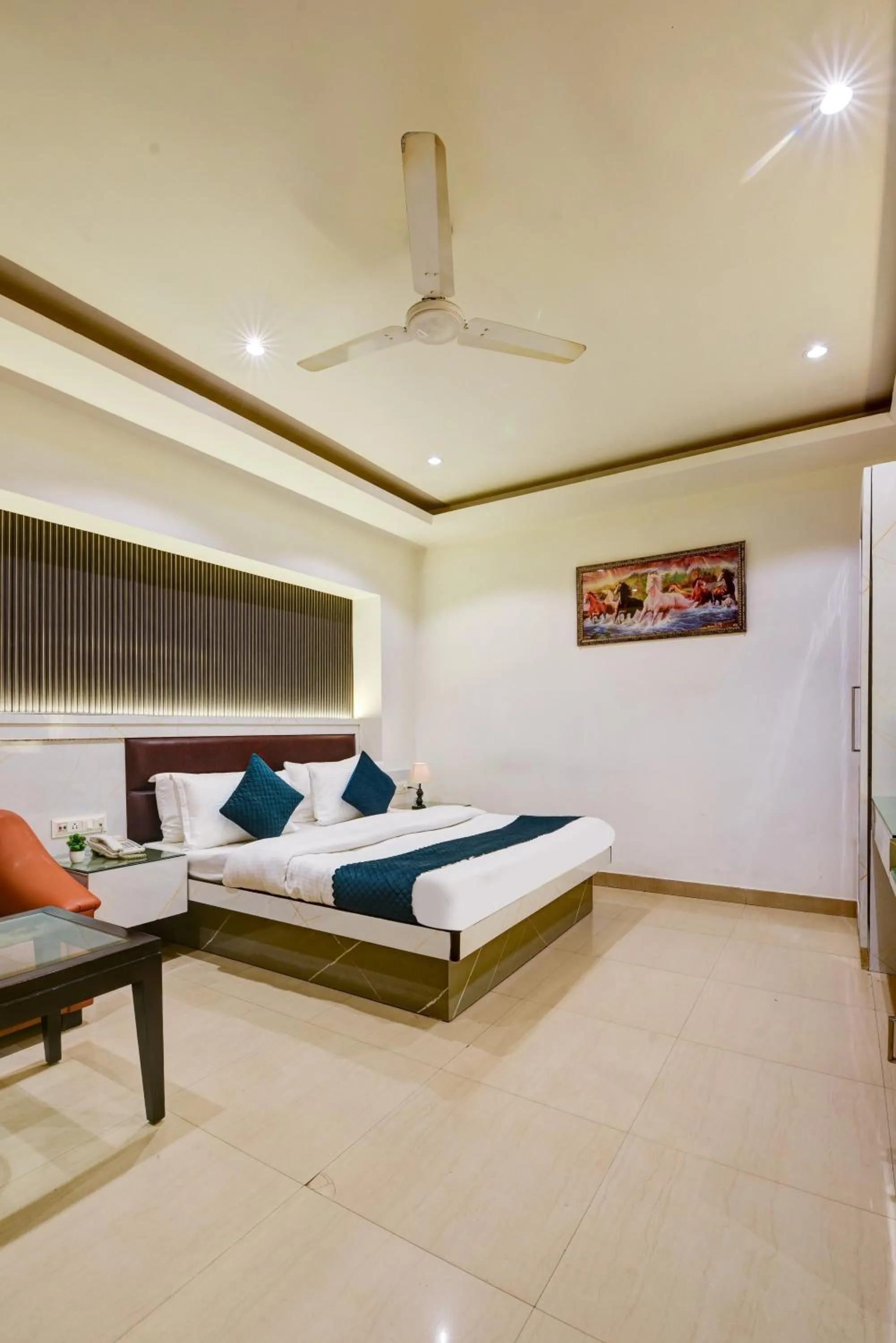 Bed in Hotel Krishna Deluxe-By RCG Hotels