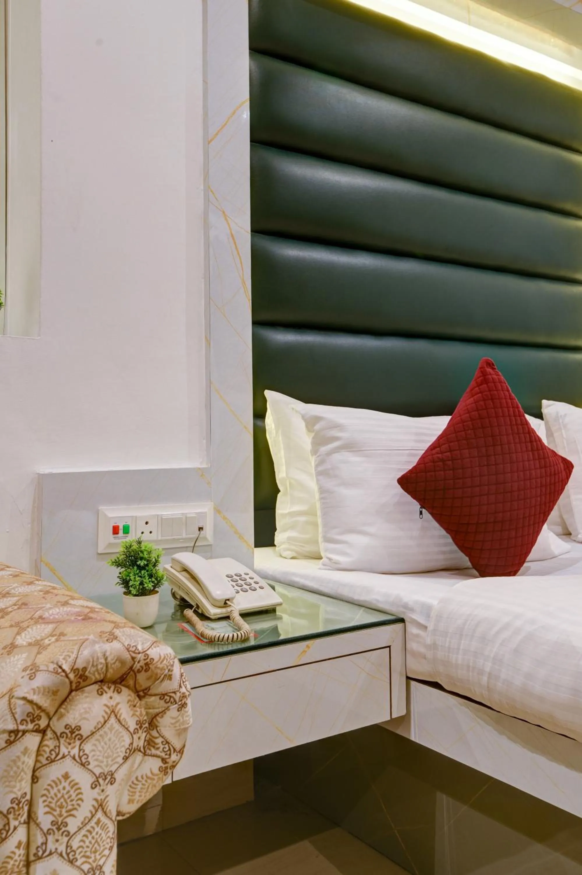 Bedroom, Bed in Hotel Krishna Deluxe-By RCG Hotels