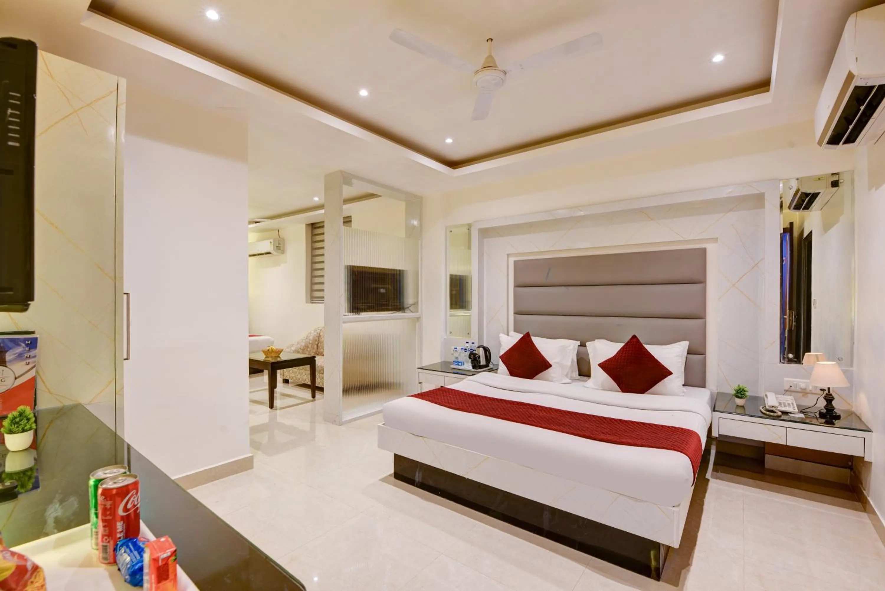 Bed in Hotel Krishna Deluxe-By RCG Hotels
