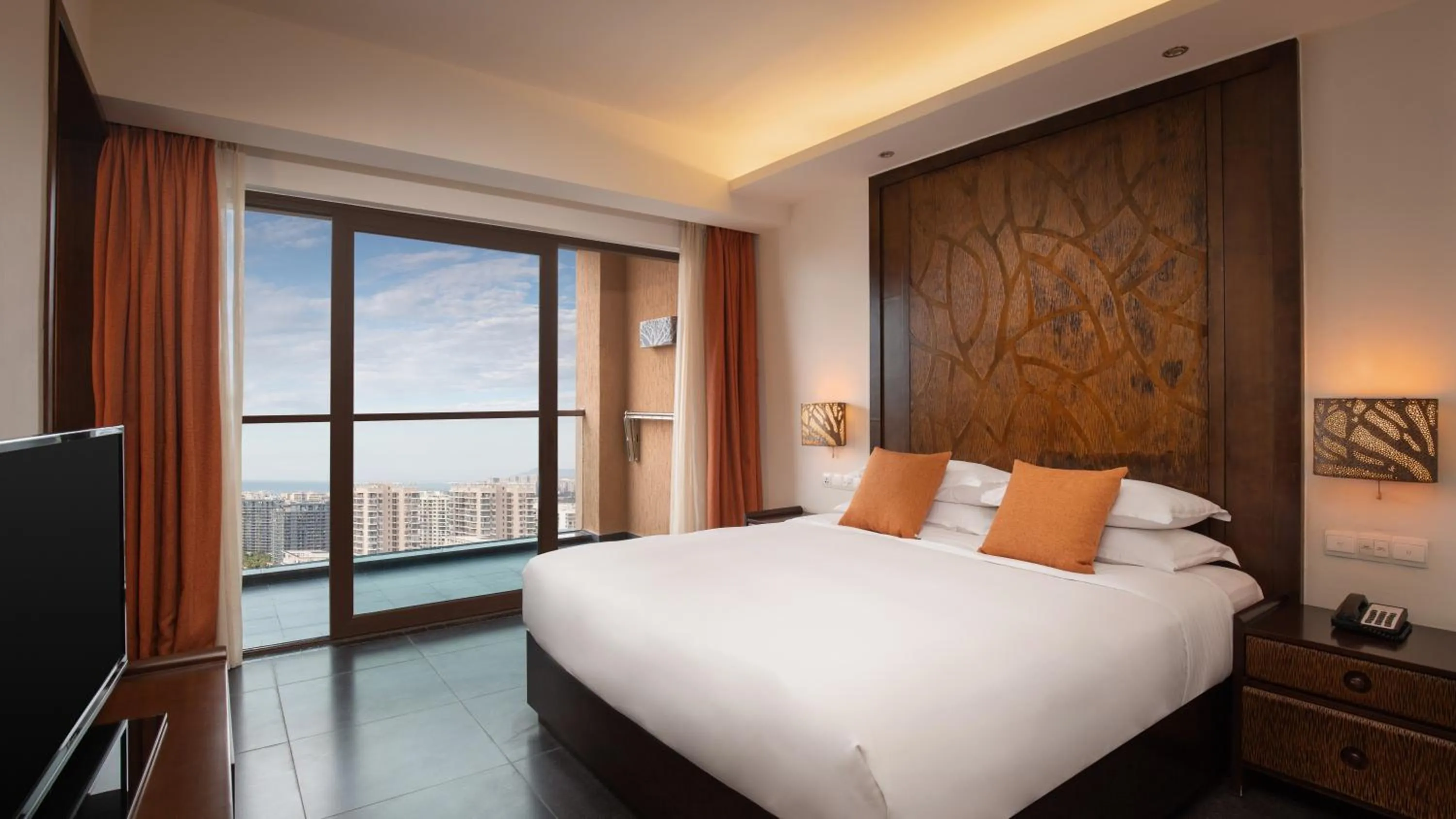 Decorative detail, Bed in Mangrove Tree Resort World Sanya Bay-Kapok