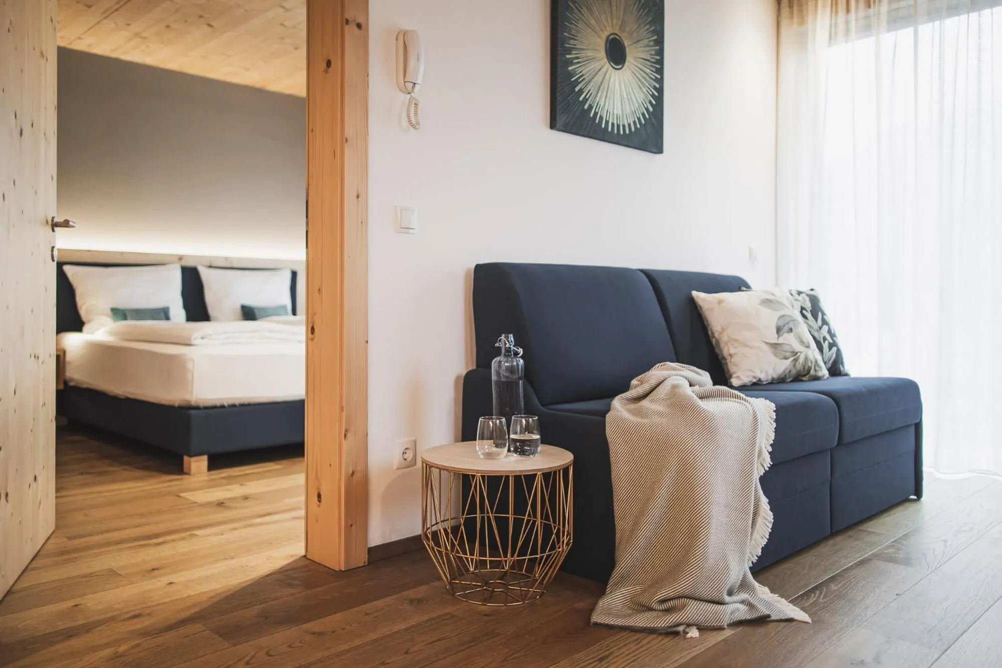 Living room, Bed in Residence Nives