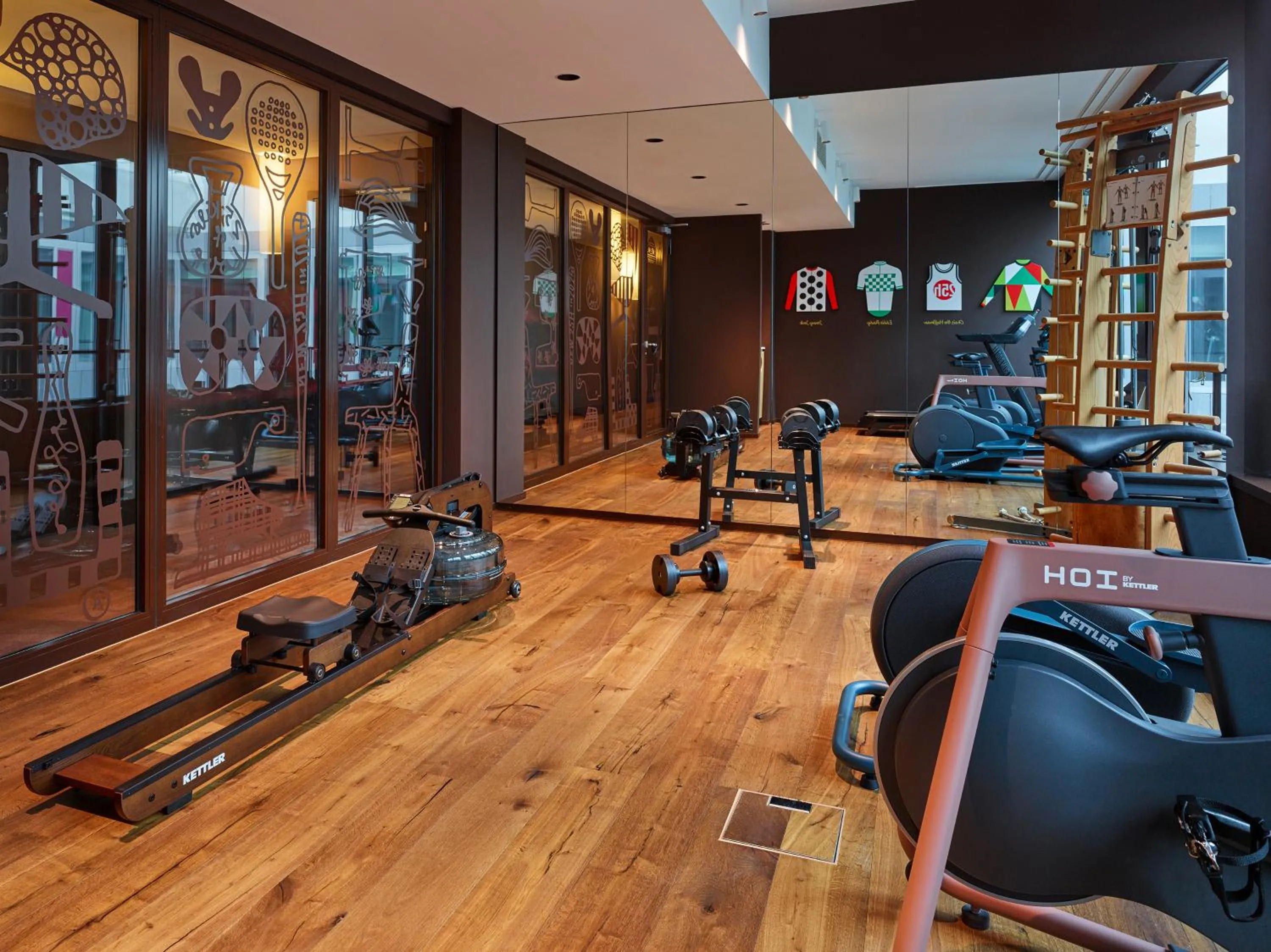 Fitness centre/facilities in 25hours Hotel Zürich West