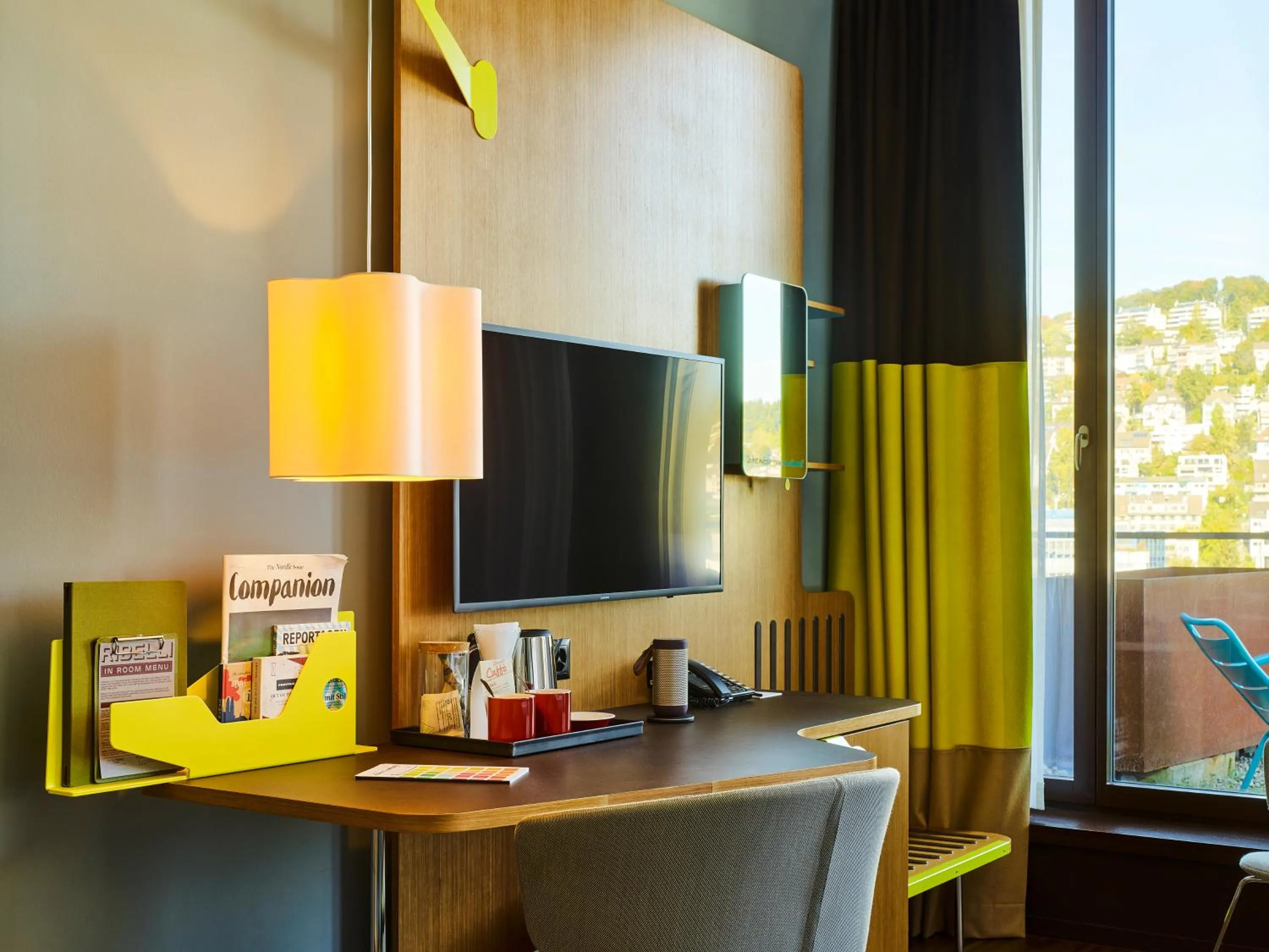 Photo of the whole room in 25hours Hotel Zürich West