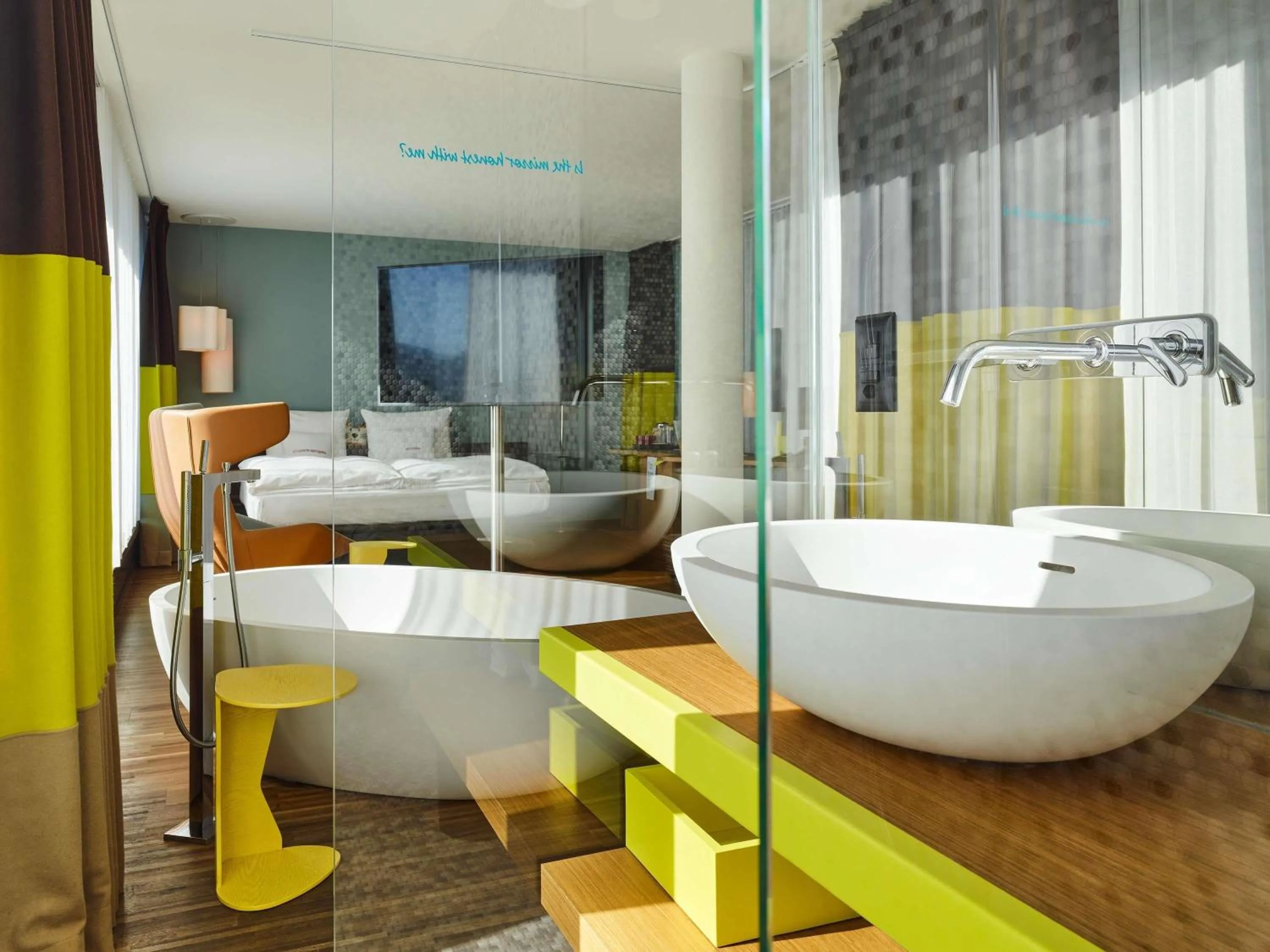 Photo of the whole room in 25hours Hotel Zürich West