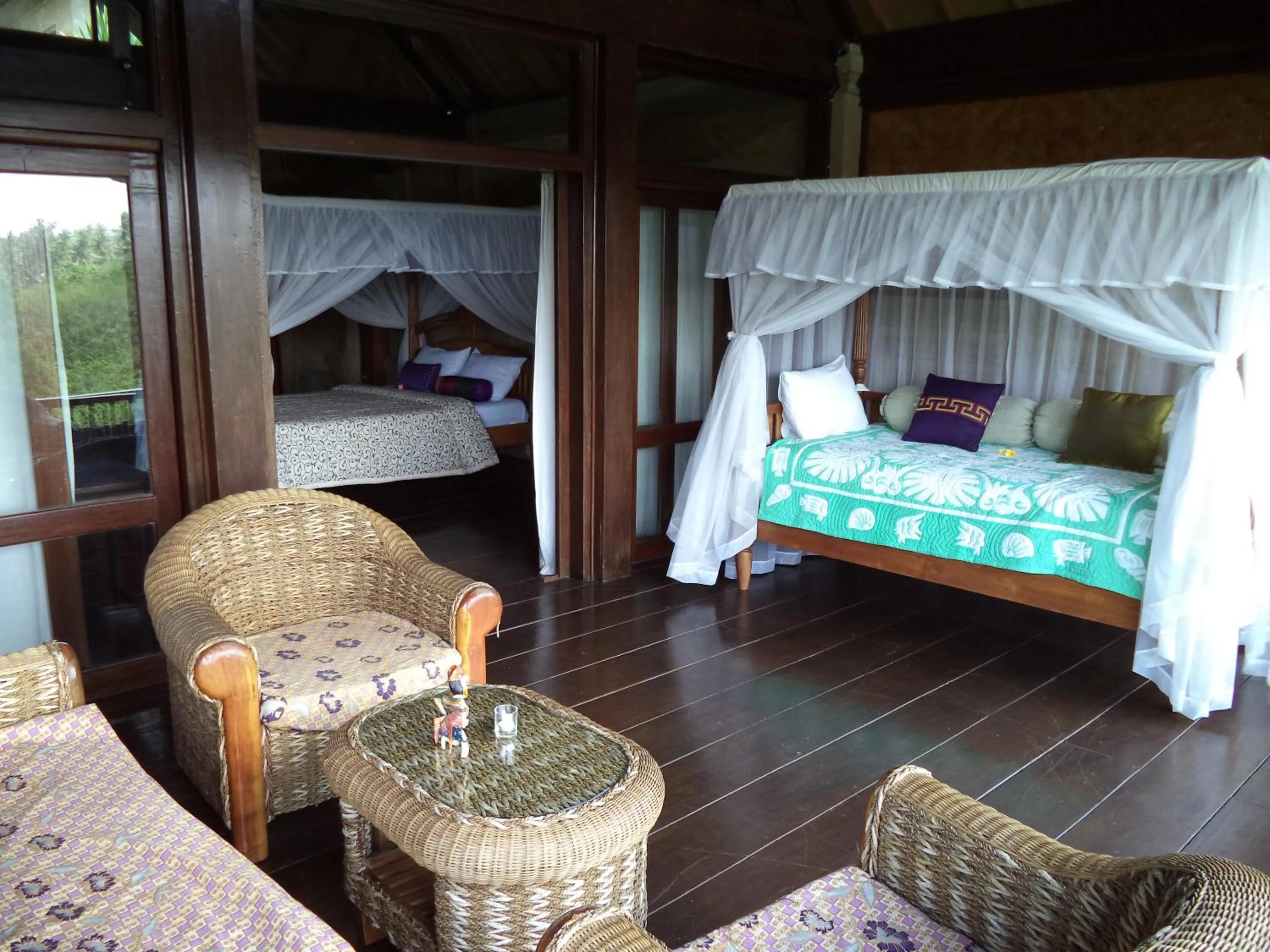 Balcony/Terrace, Bed in Sunrise Villa Ubud