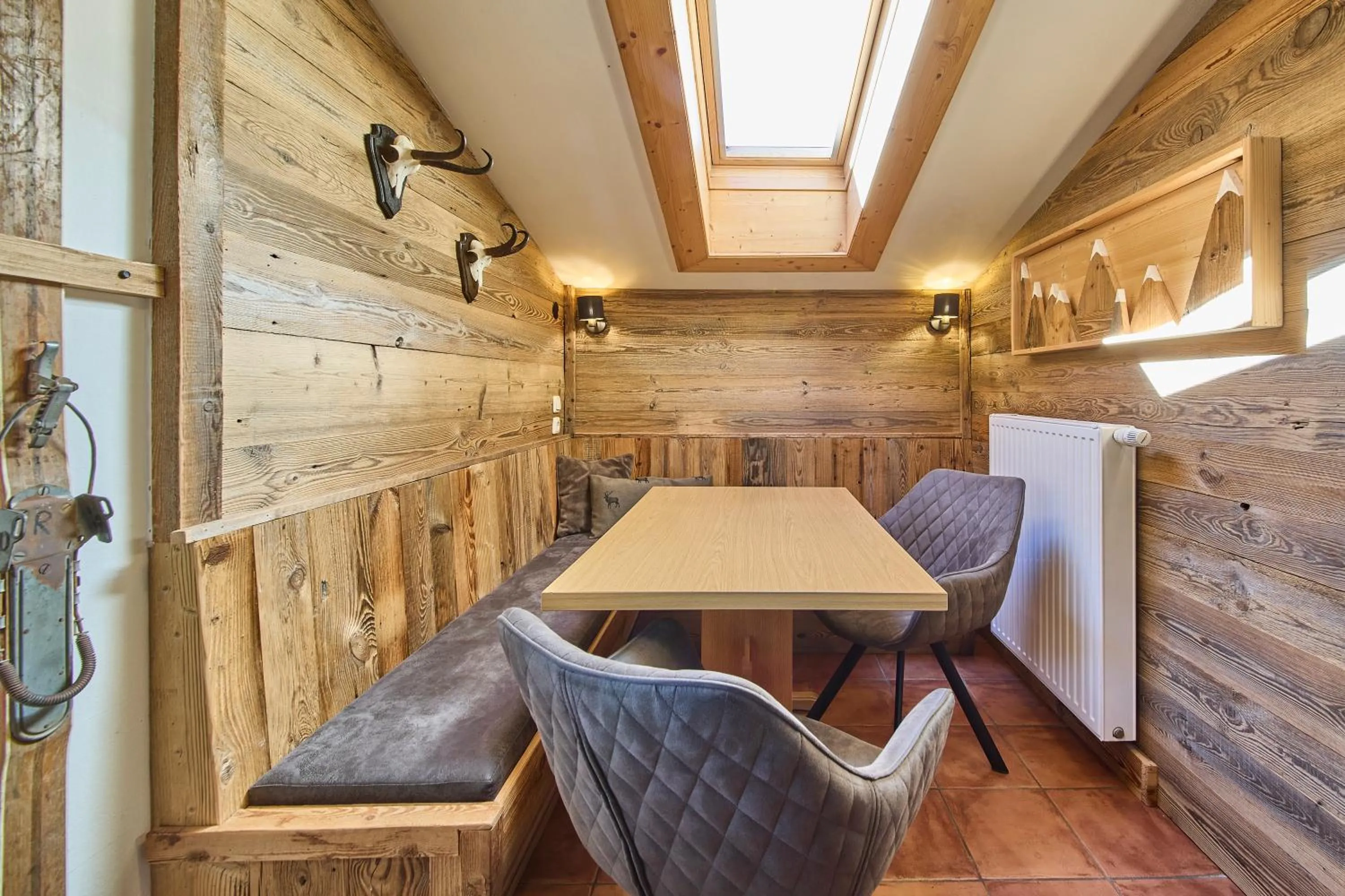 Dining area in Apartments Enzian