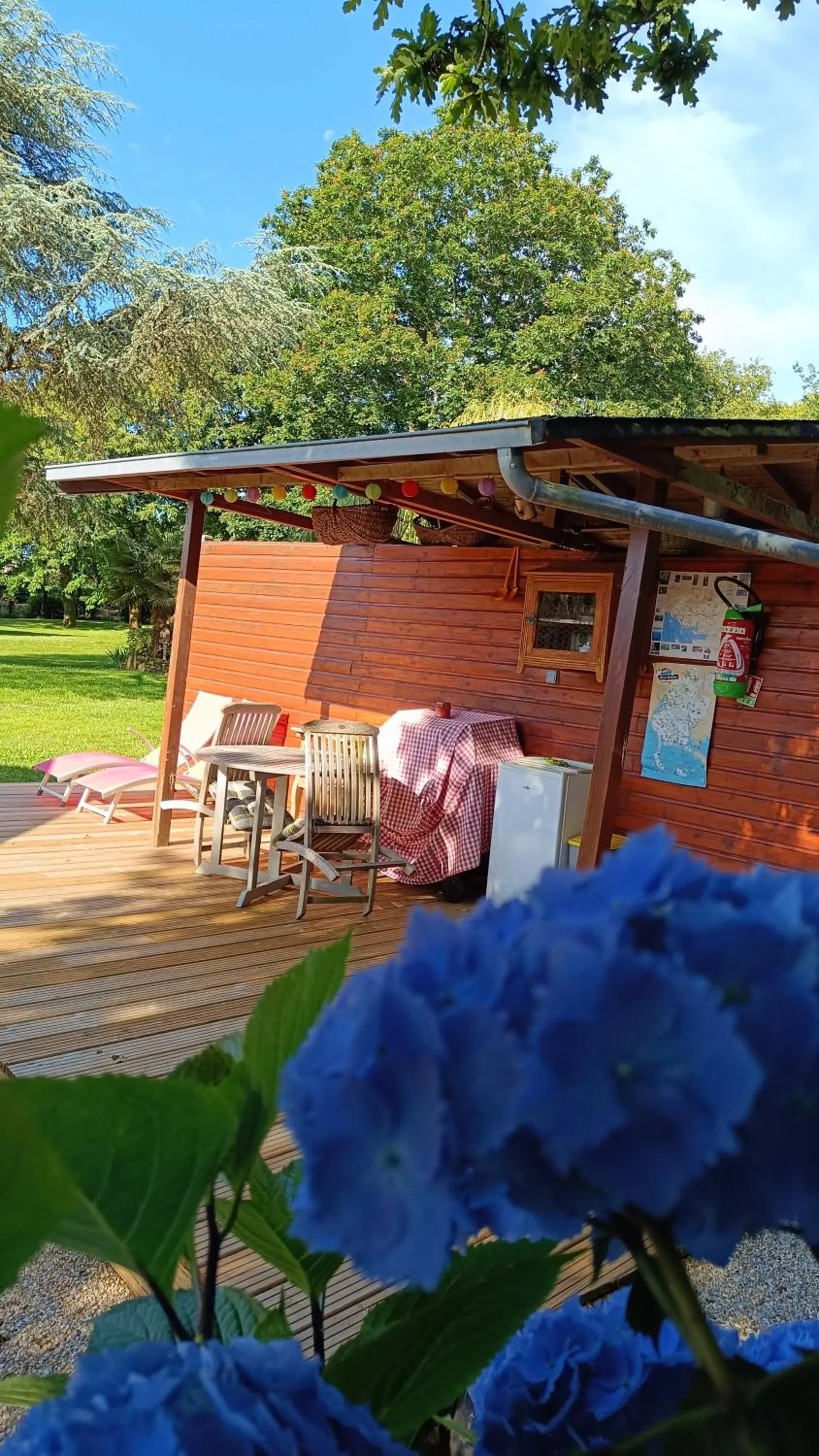 Patio in La Clé des Roulottes