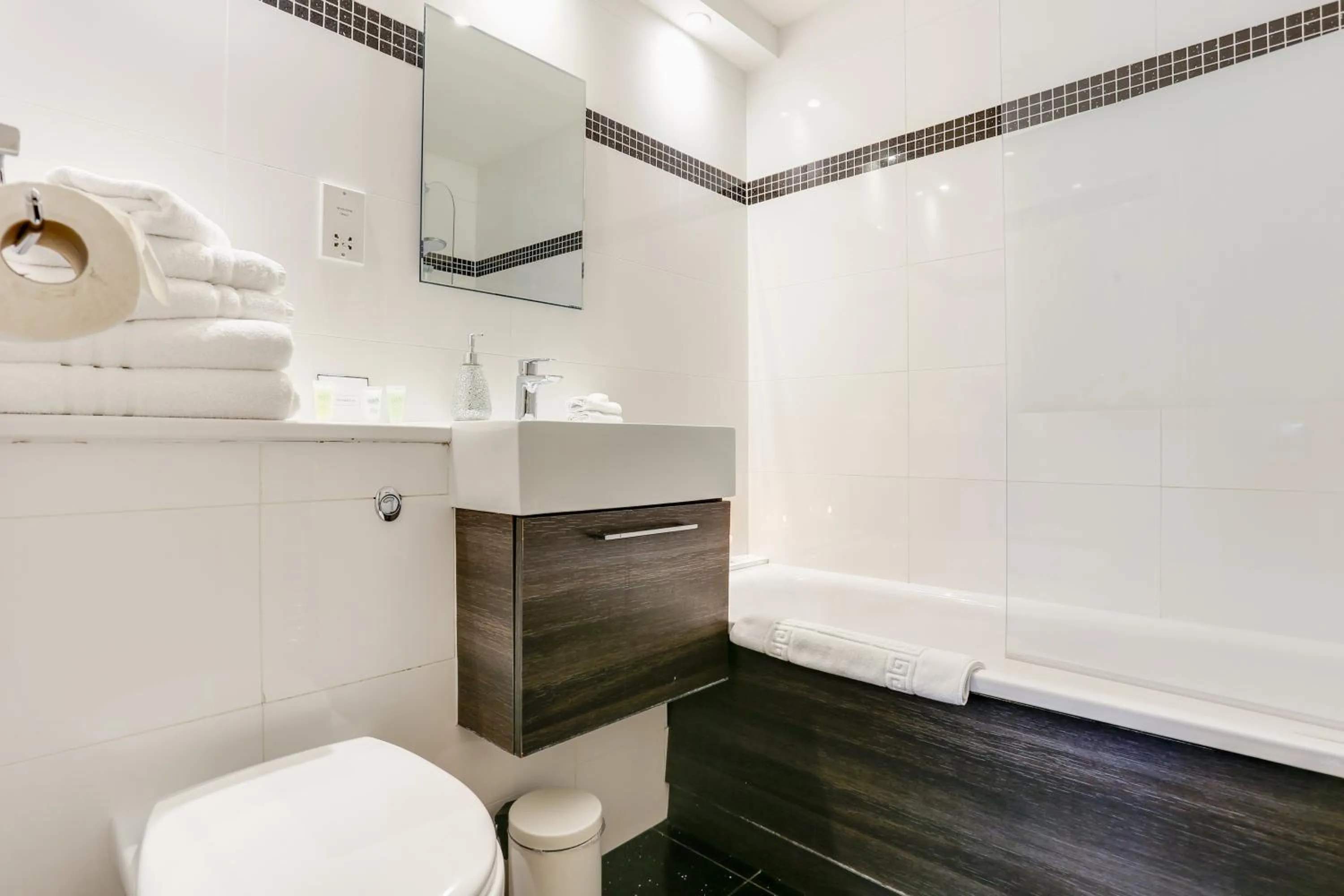 Toilet in Park Lane Apartments/Shaw House