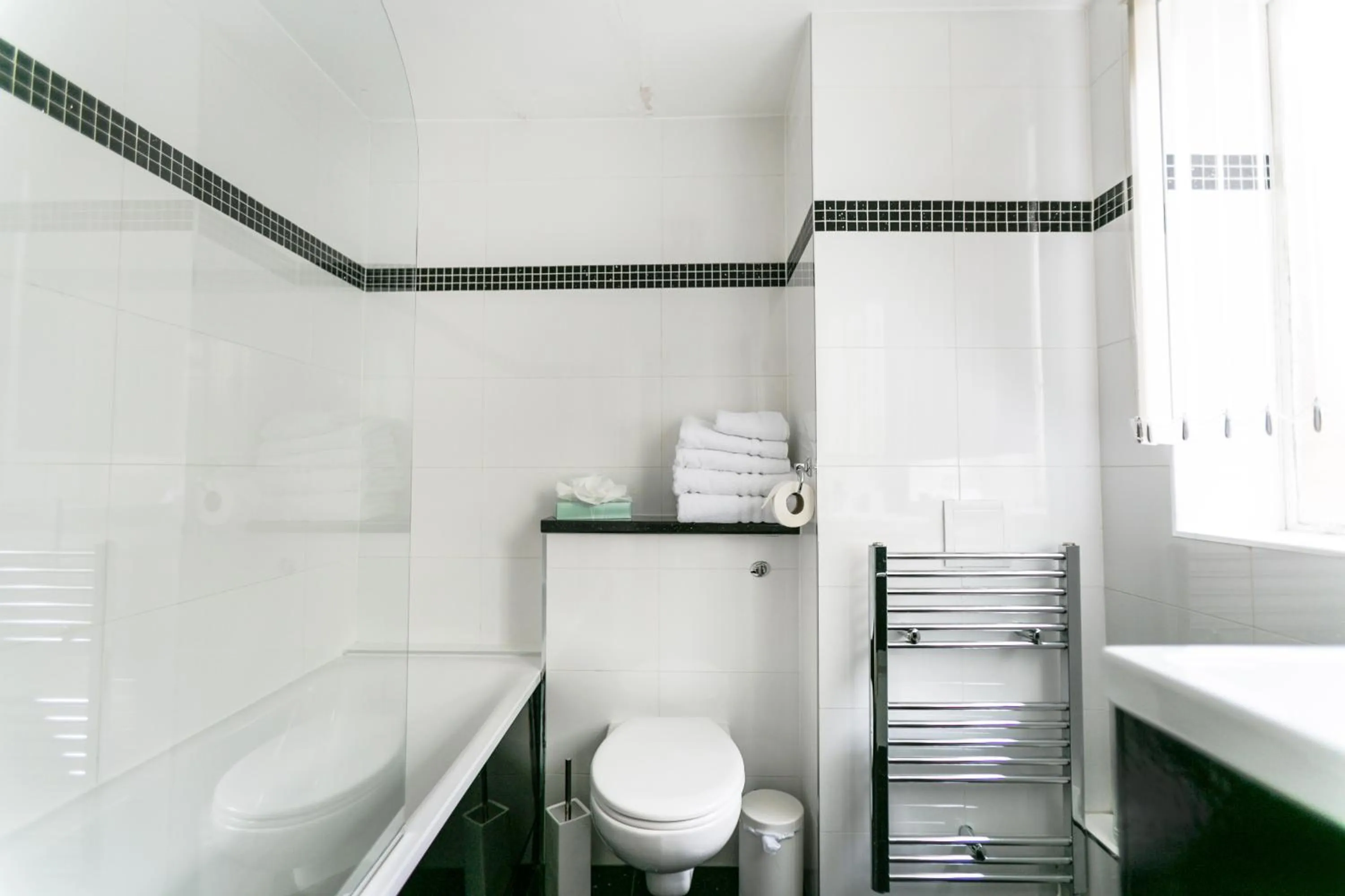 Toilet in Park Lane Apartments/Shaw House