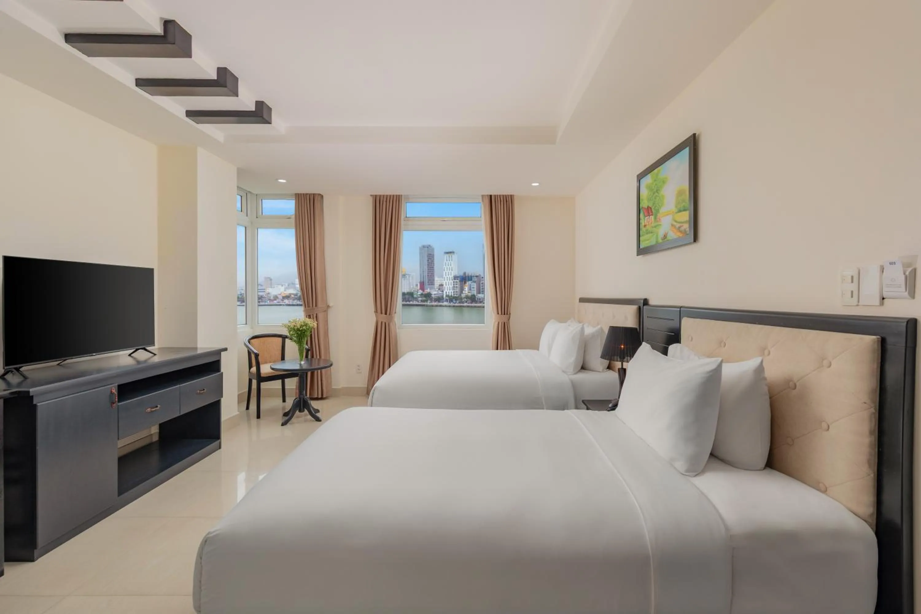 Bedroom, Bed in Kay Han Riverfront Hotel Da Nang