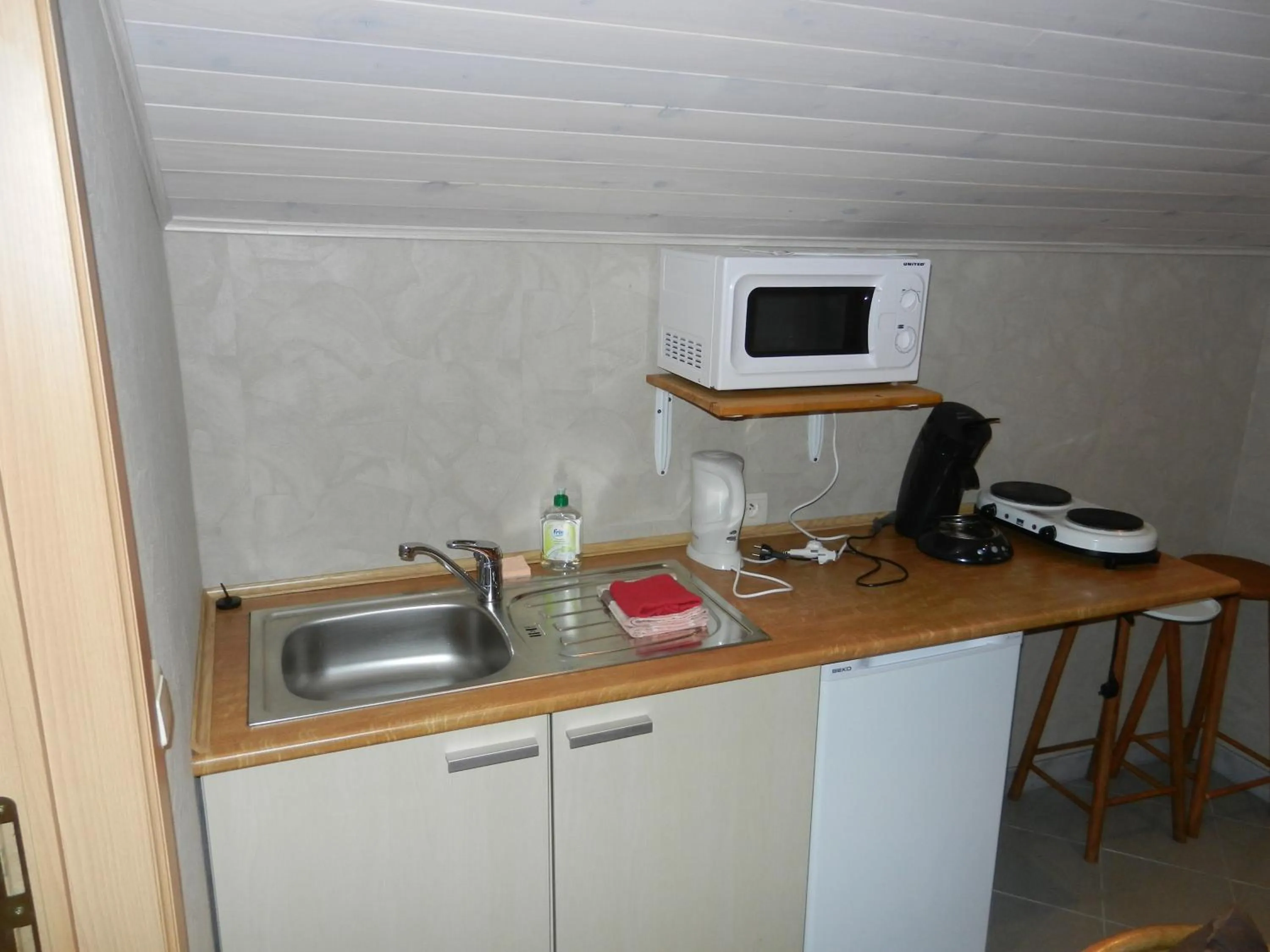 Kitchen or kitchenette in B&B Le 'Ti 'Bou de Refuge