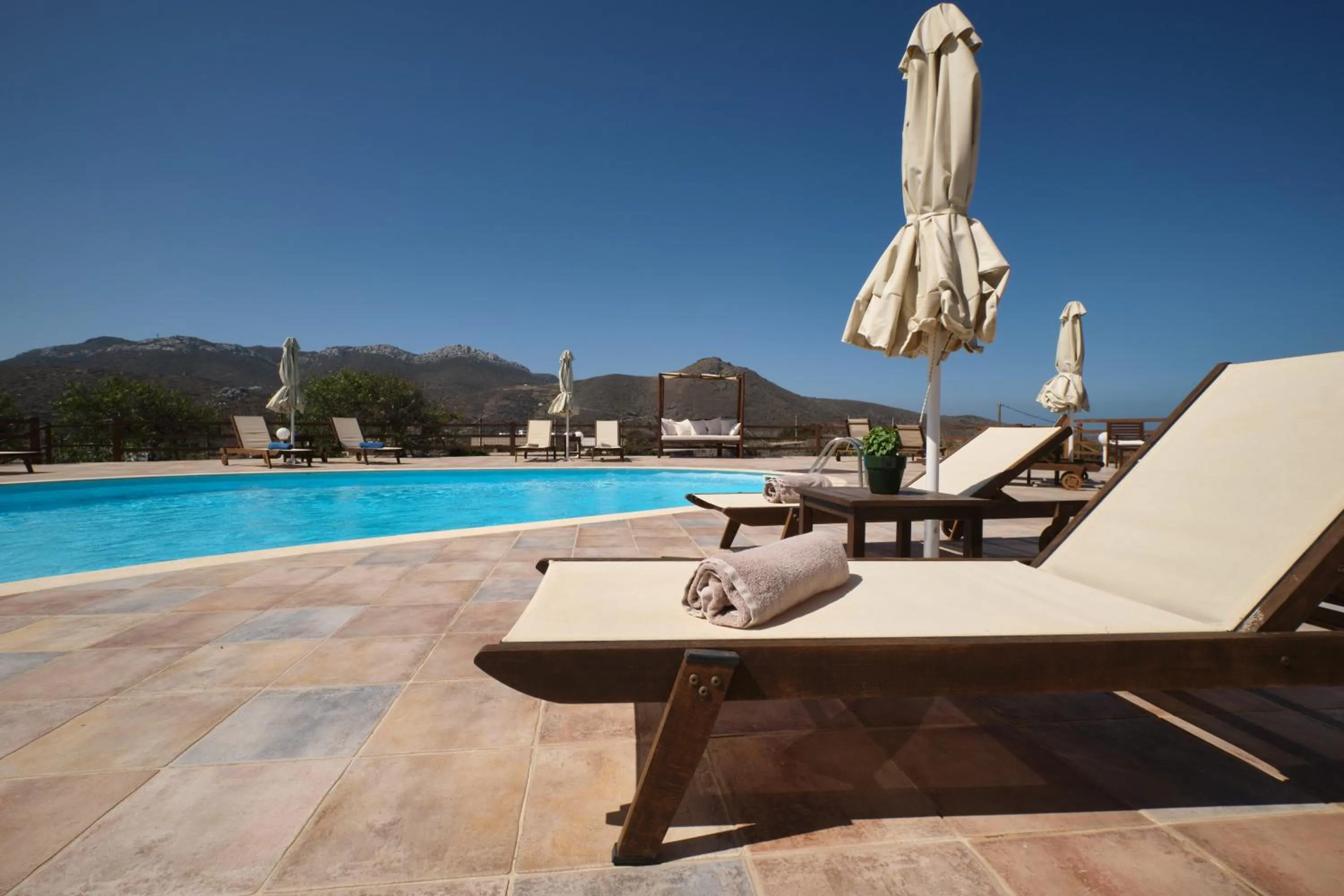 Swimming pool in Amorgion Village