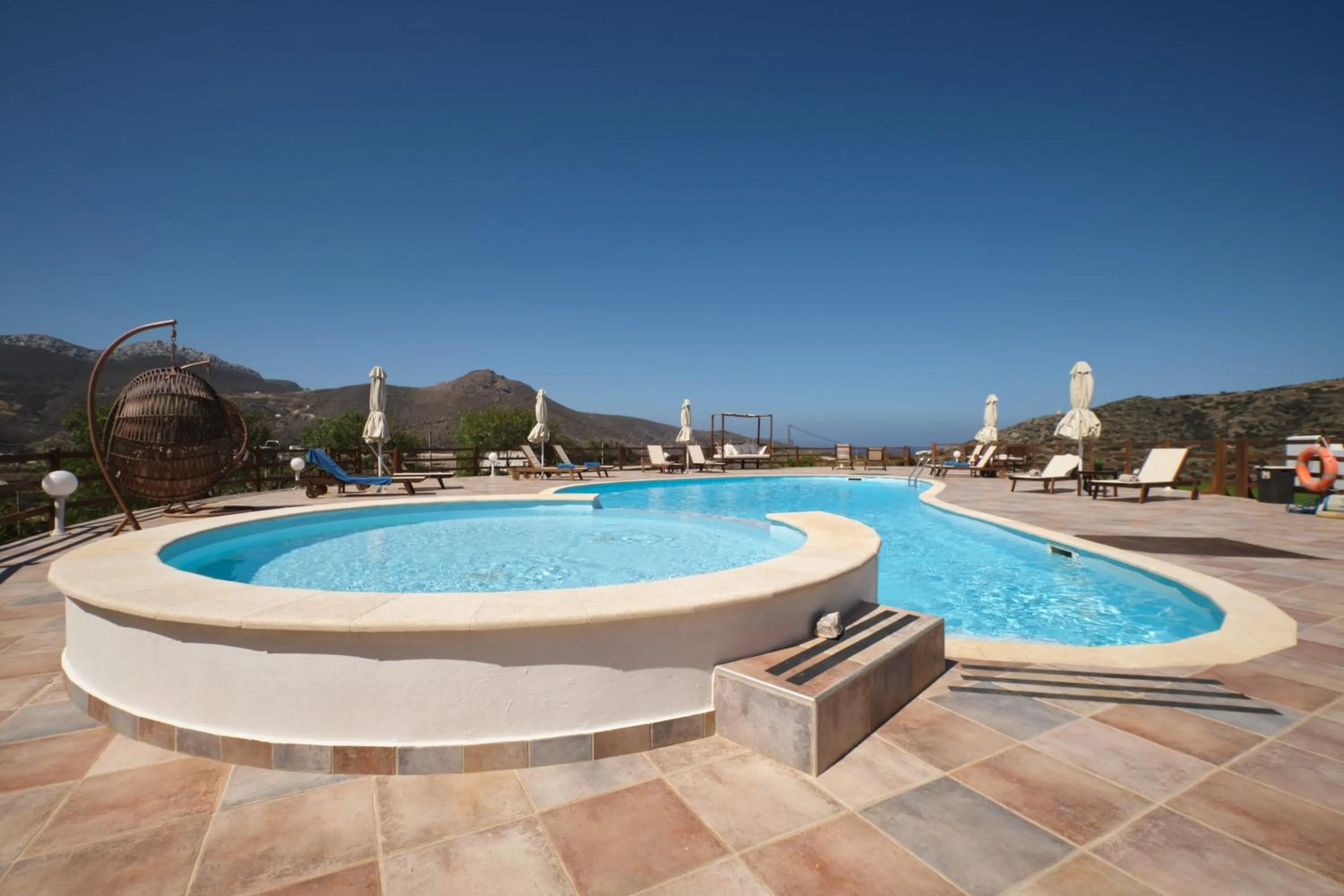 Swimming pool in Amorgion Village