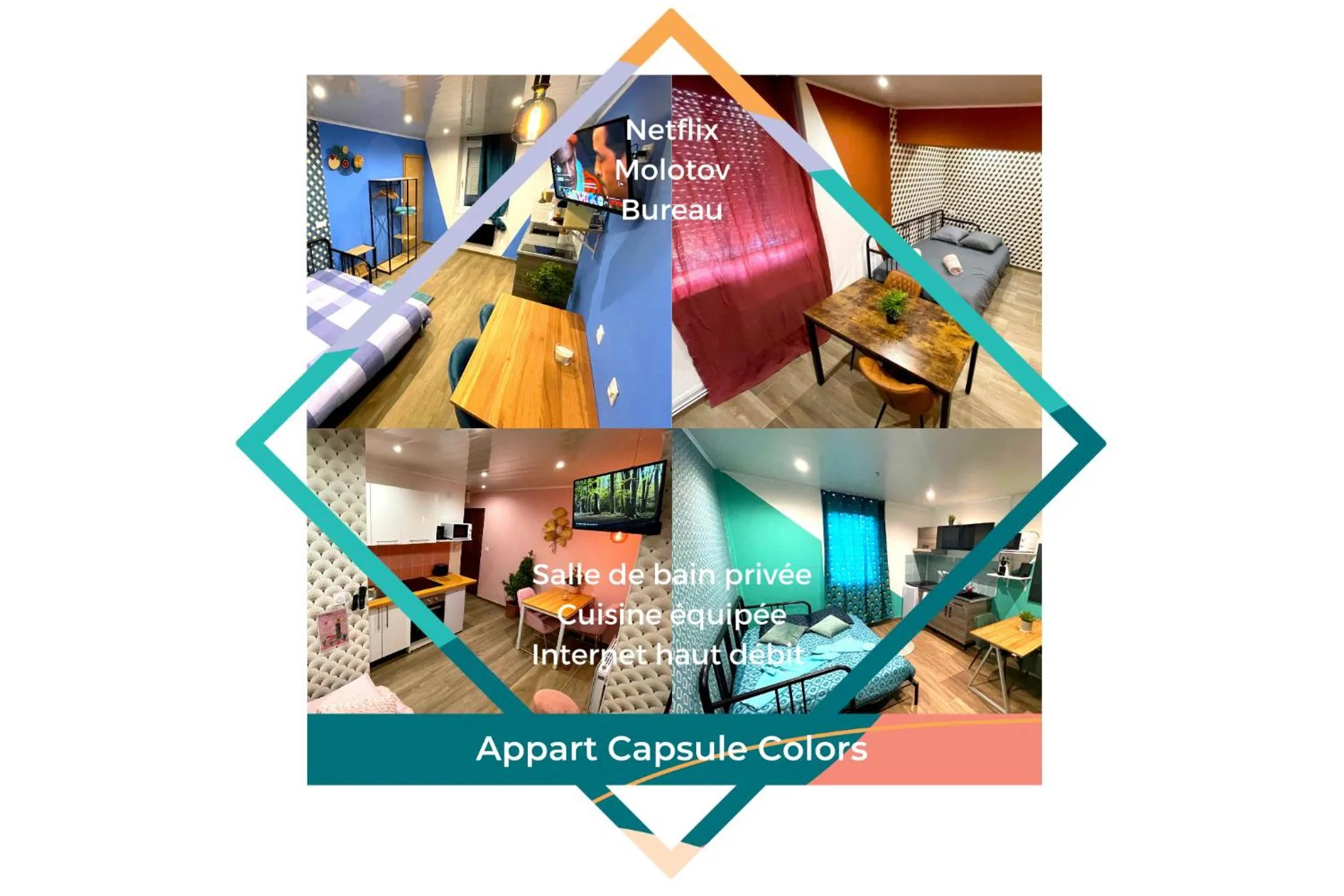 Bed in Capstay Color Valenciennes & Netflix