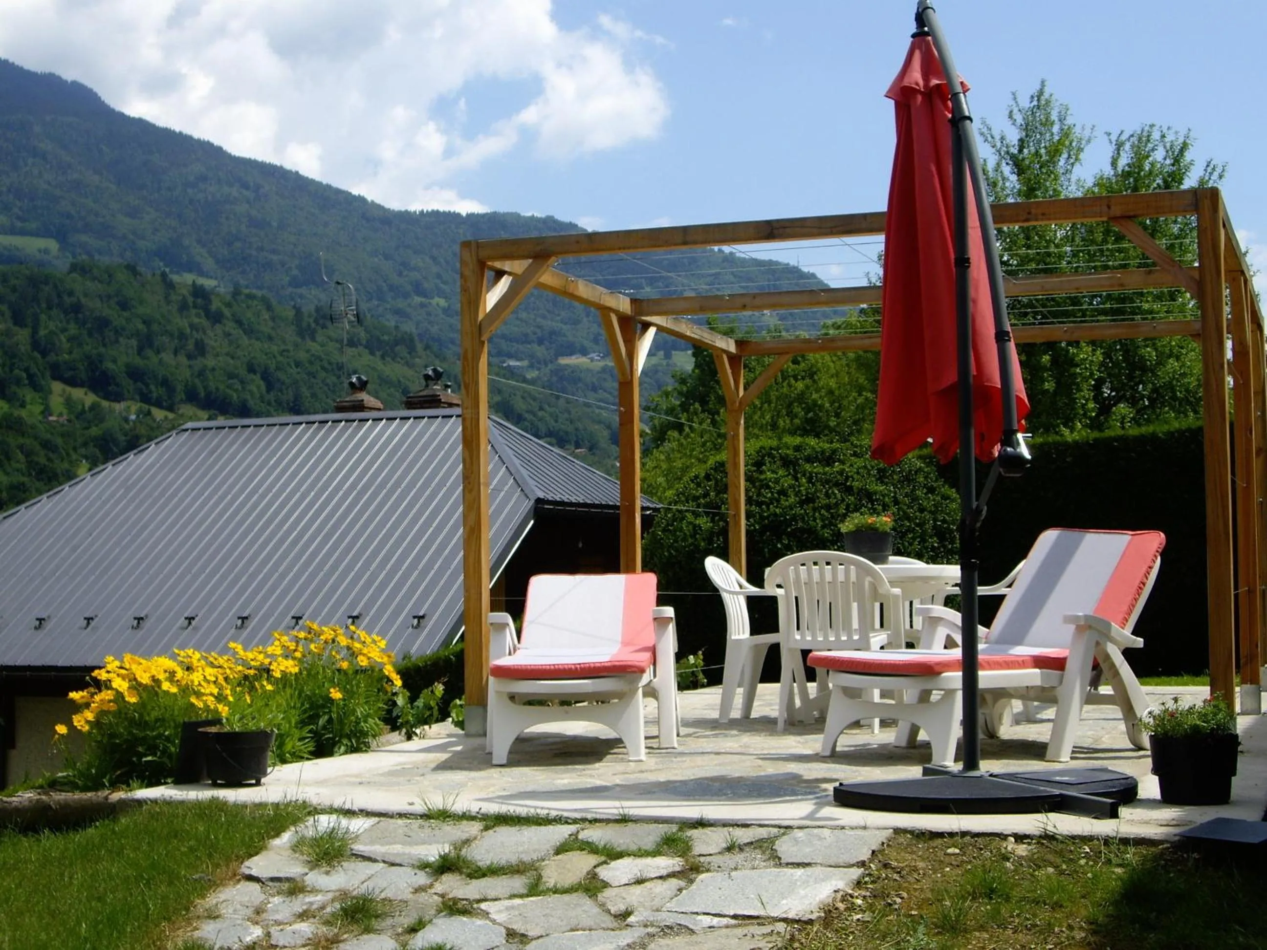 Balcony/Terrace in Chambres d'Hôtes Les Pierres Taillées