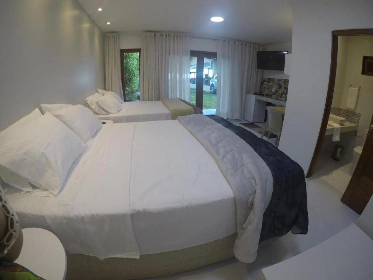 Bed in Pousada Ipioca Beach Village