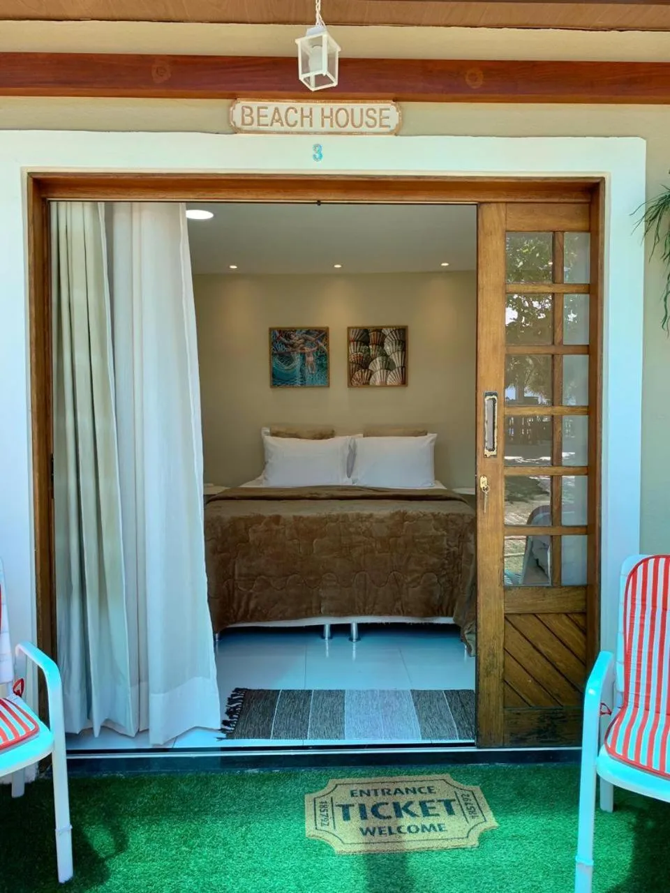 Bed in Pousada Ipioca Beach Village