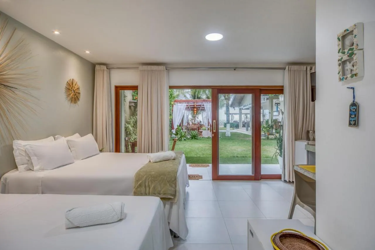 Bed in Pousada Ipioca Beach Village