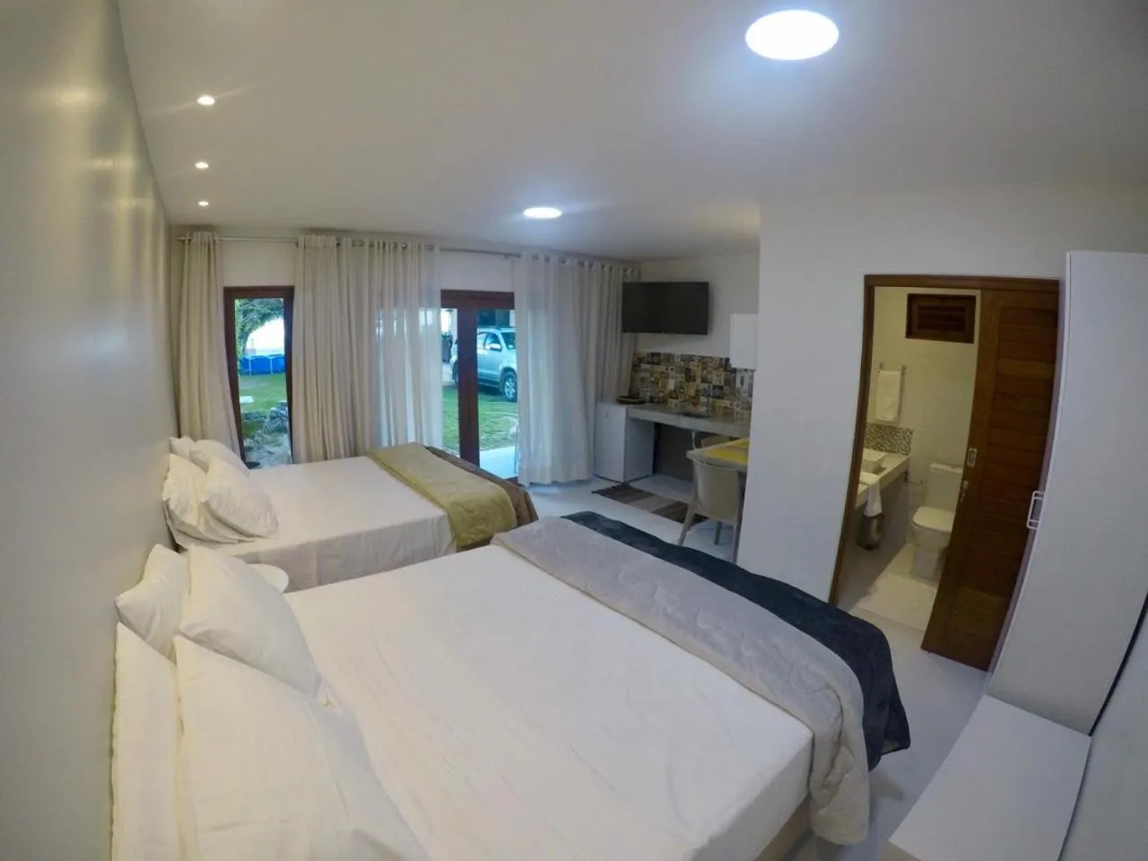 Bed in Pousada Ipioca Beach Village