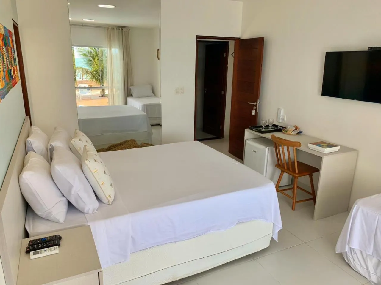 Bed in Pousada Ipioca Beach Village