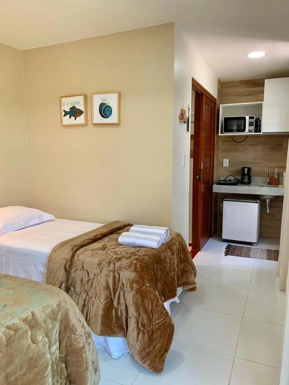 Bed in Pousada Ipioca Beach Village