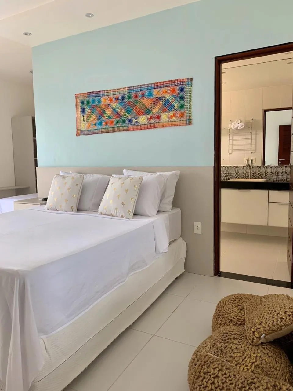 Bed in Pousada Ipioca Beach Village