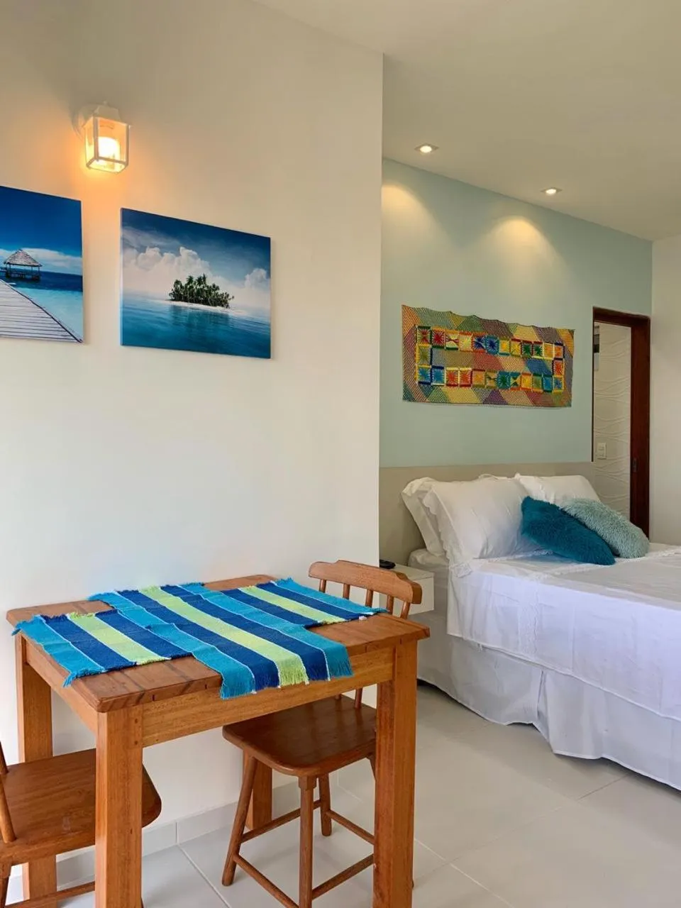 Bed in Pousada Ipioca Beach Village