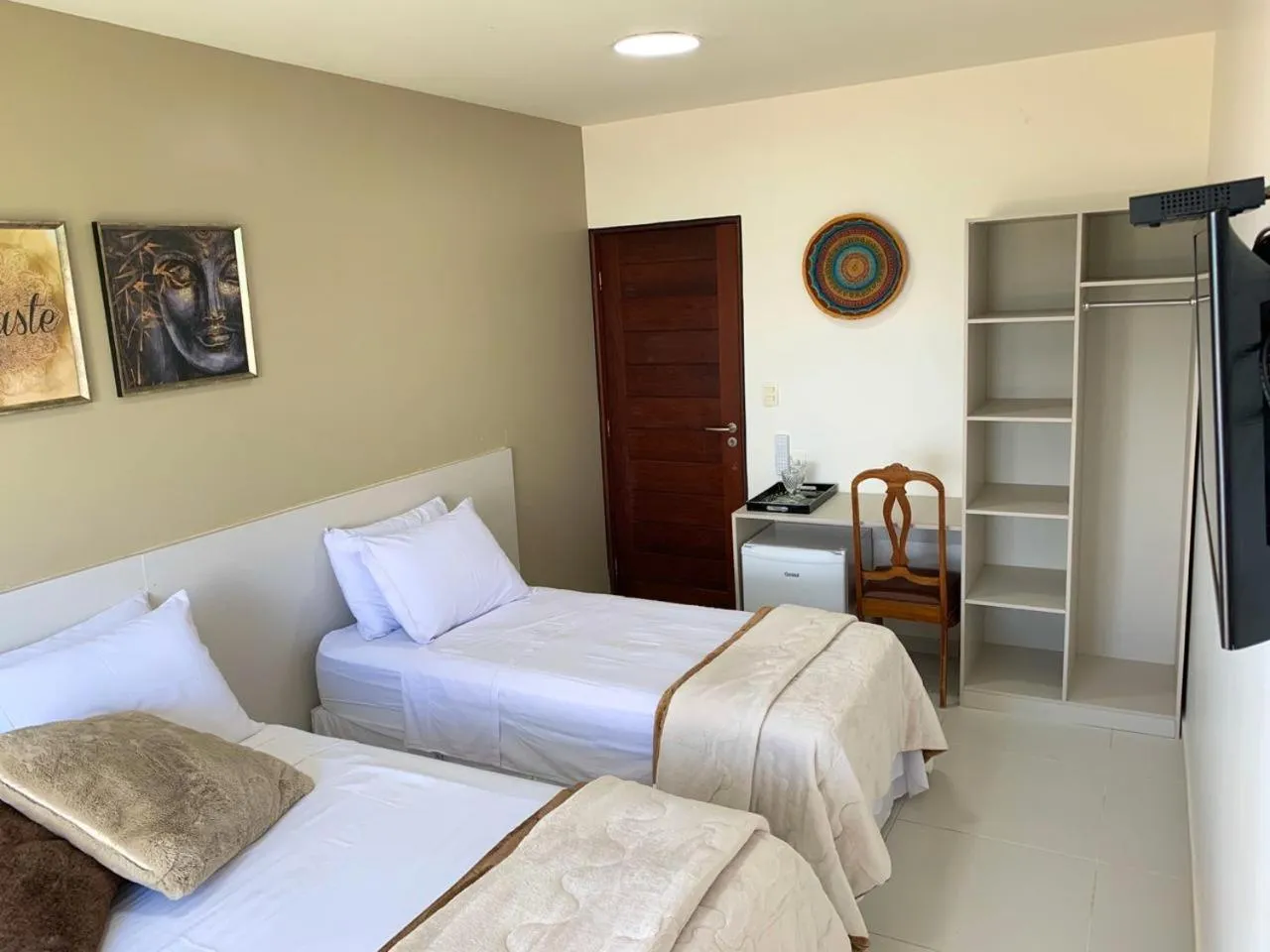 Bed in Pousada Ipioca Beach Village