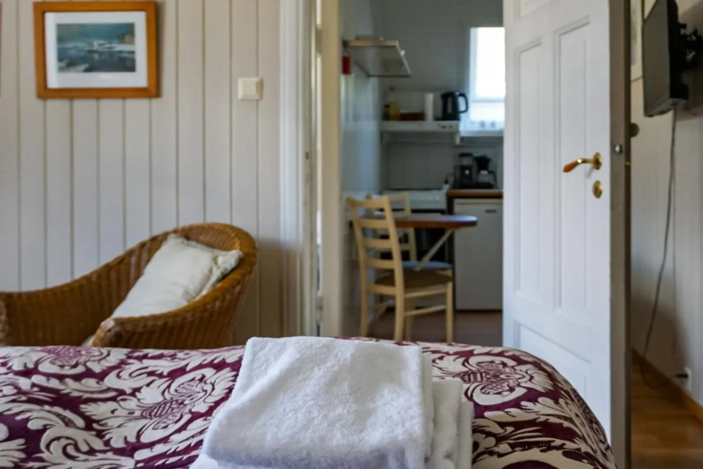 Bed in Vik Pensjonat