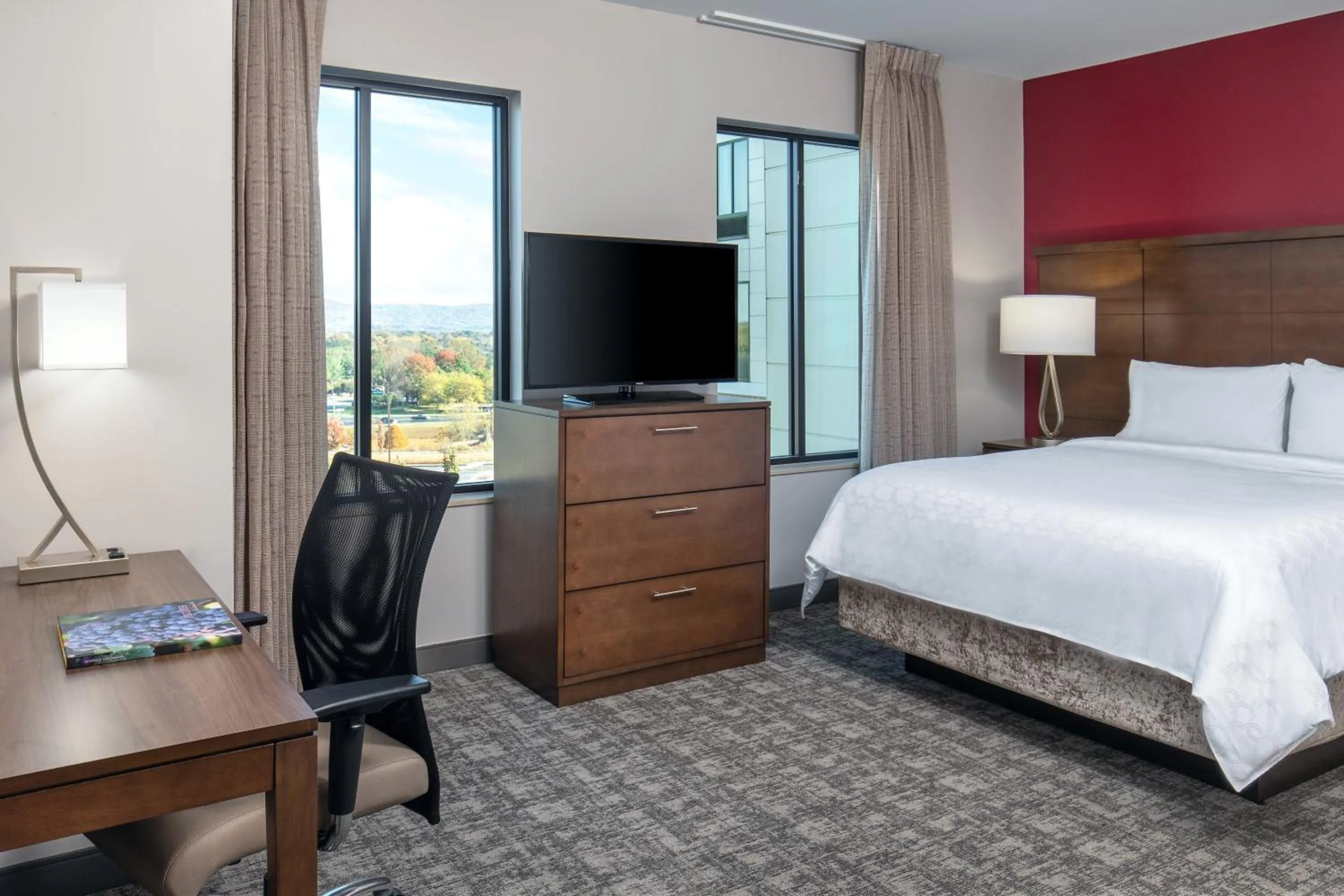 Photo of the whole room, Bed in Staybridge Suites Charlottesville Airport by IHG