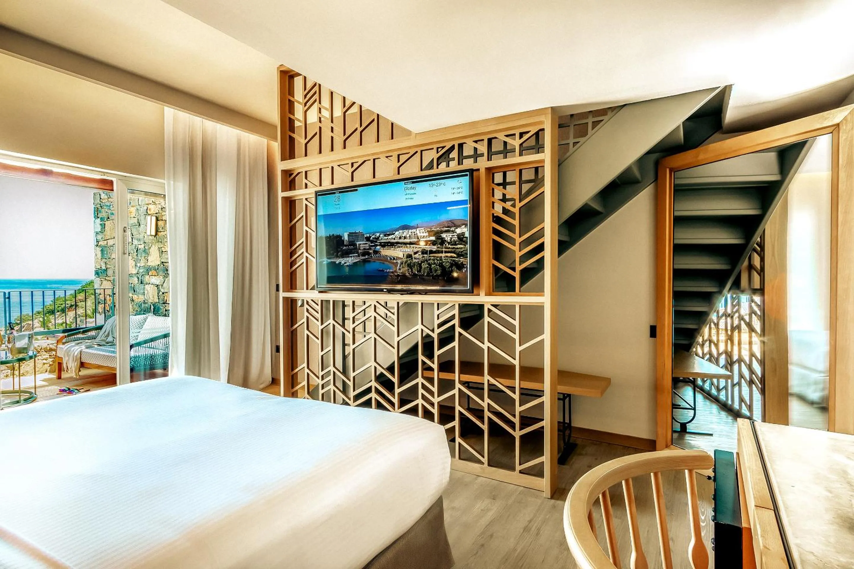 Bed in Zeus Eleva Mirabello Bay