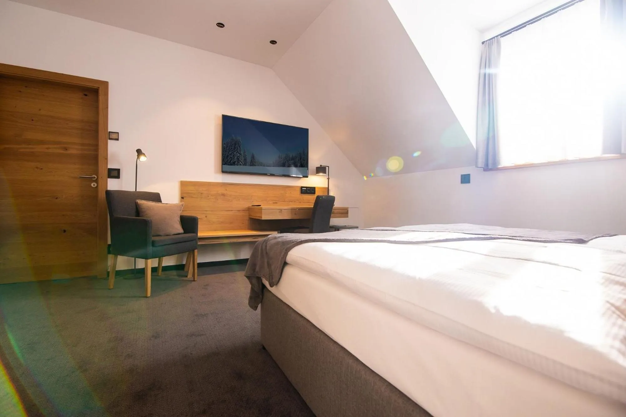 Bed in Hotel Tannenhaus