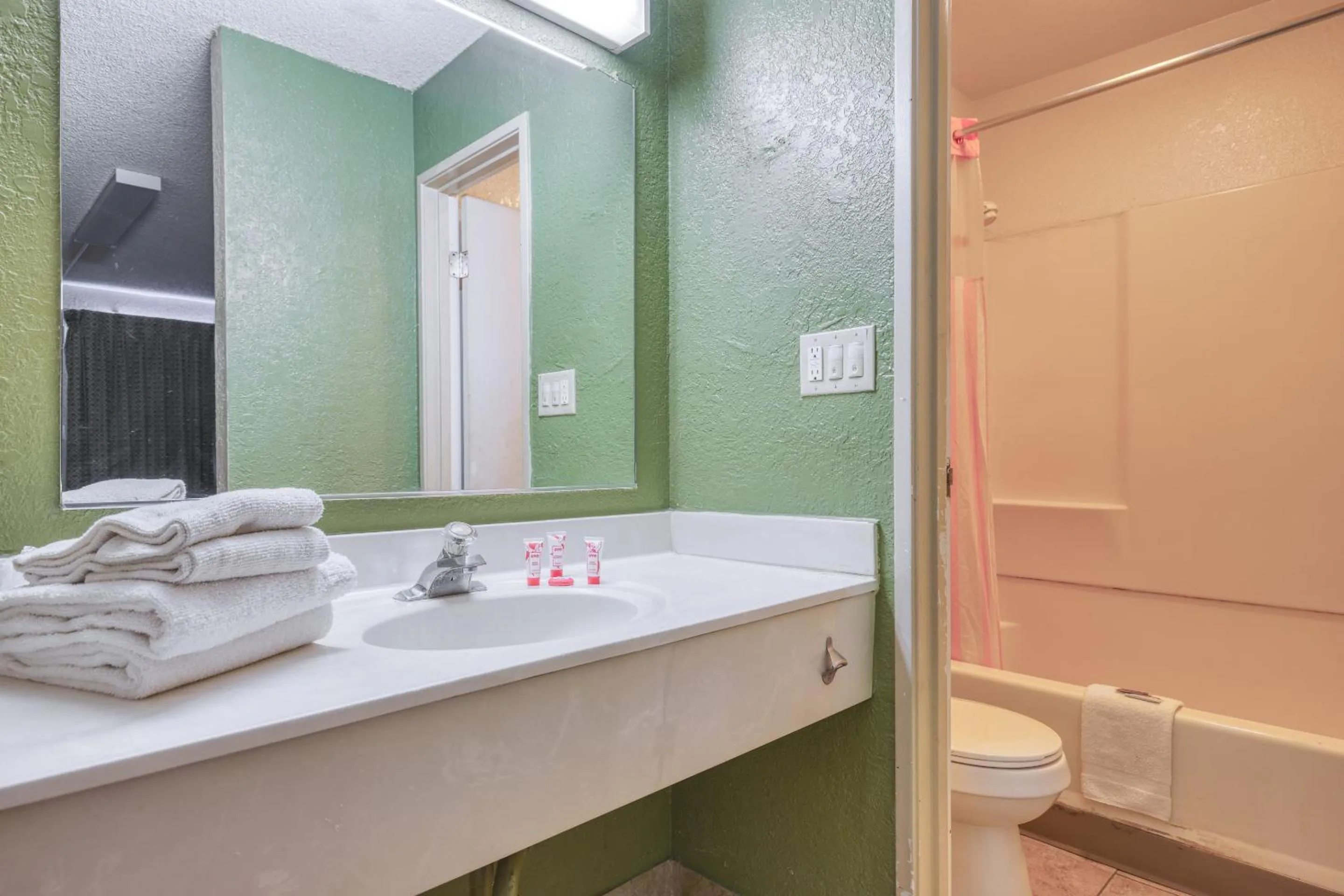 Bathroom in OYO Hotel Tucson Downtown