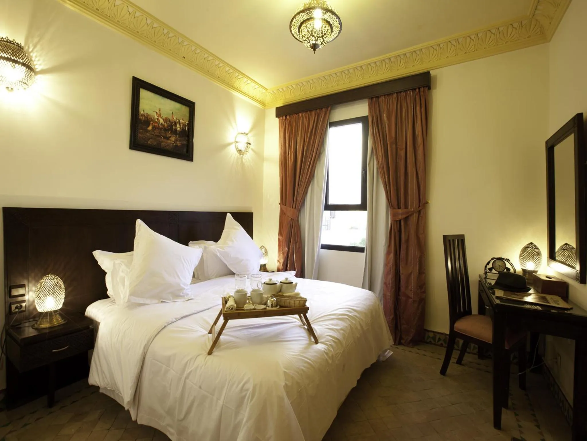 Bedroom, Bed in Hotel Lawrence d'Arabie