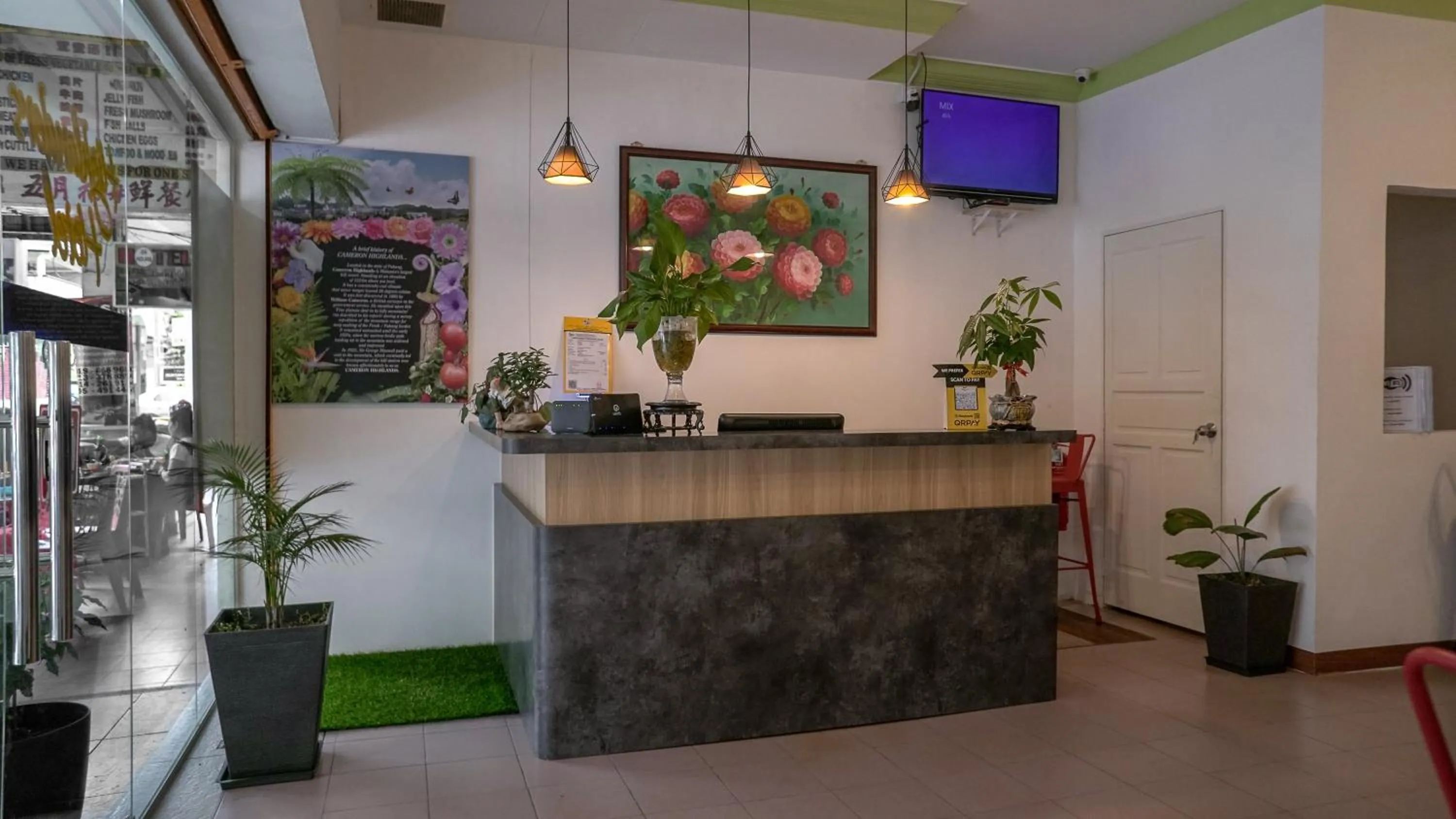 Lobby or reception in Highlanders Hotel