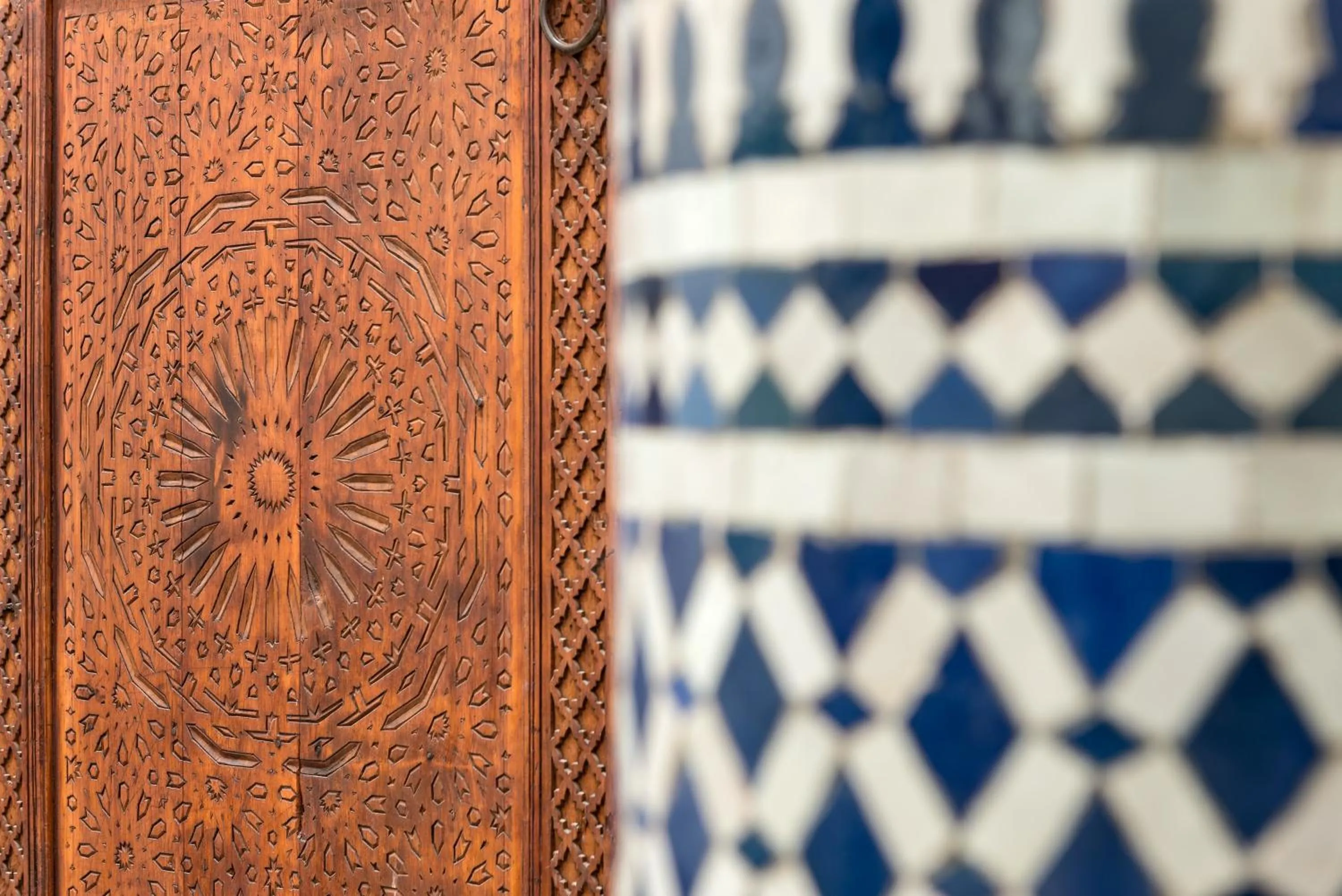 Decorative detail in Algilà Fes Riad Medina Charme Hotel